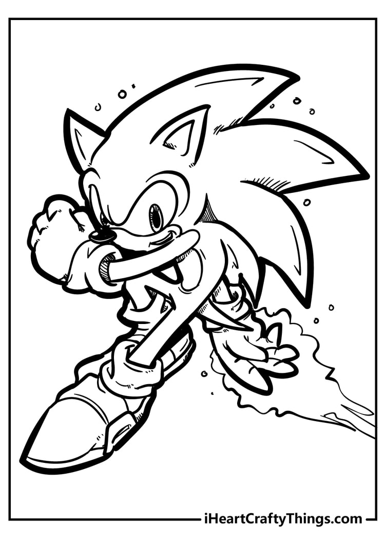 All New Sonic Coloring Pages 2024 (100% Free Printables) for Sonic Coloring Pages Free Printable