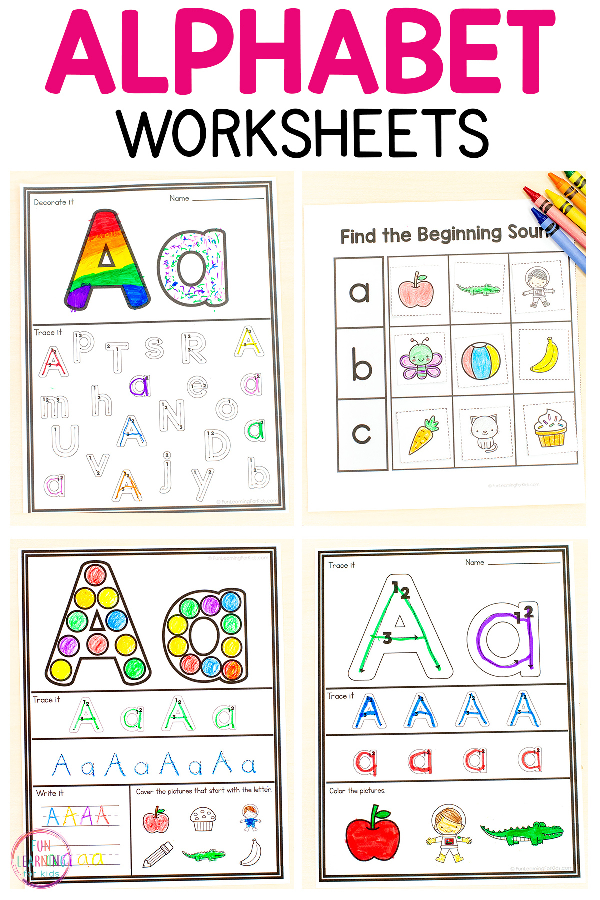 Alphabet Worksheets with regard to Free Printable Alphabet Worksheets For Grade 1