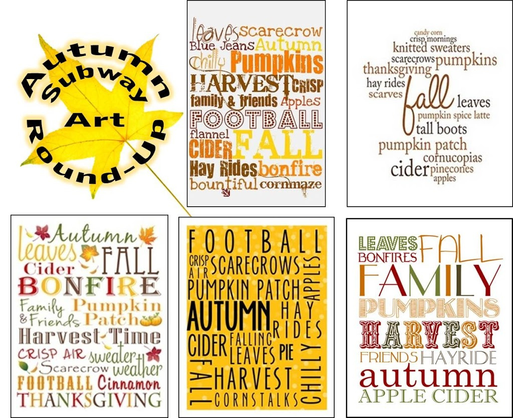 Autumn Subway Art Round-Up (Free Printables!) - Bitz &amp;amp; Giggles with regard to Free Printable Subway Art Template