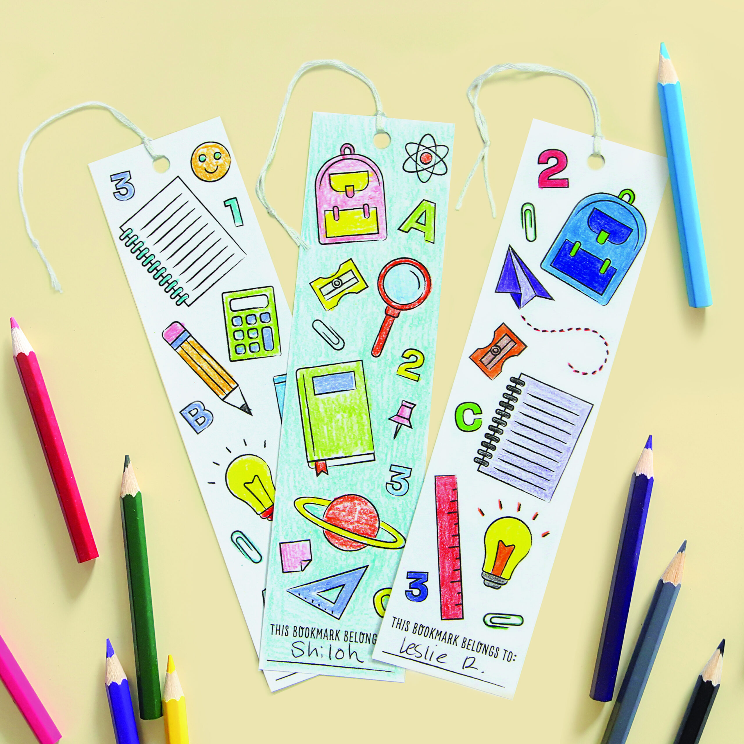 Back To School Bookmarks - Free Printable Download for Free Printable Back To School Bookmarks