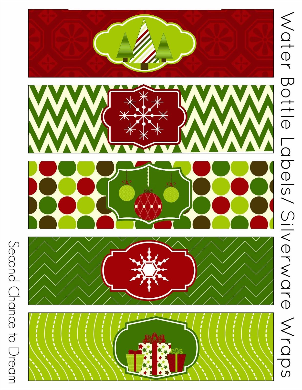 Barb Camp - Free Christmas Party Printables | Etiquetas Navideñas intended for Christmas Water Bottle Labels Free Printable