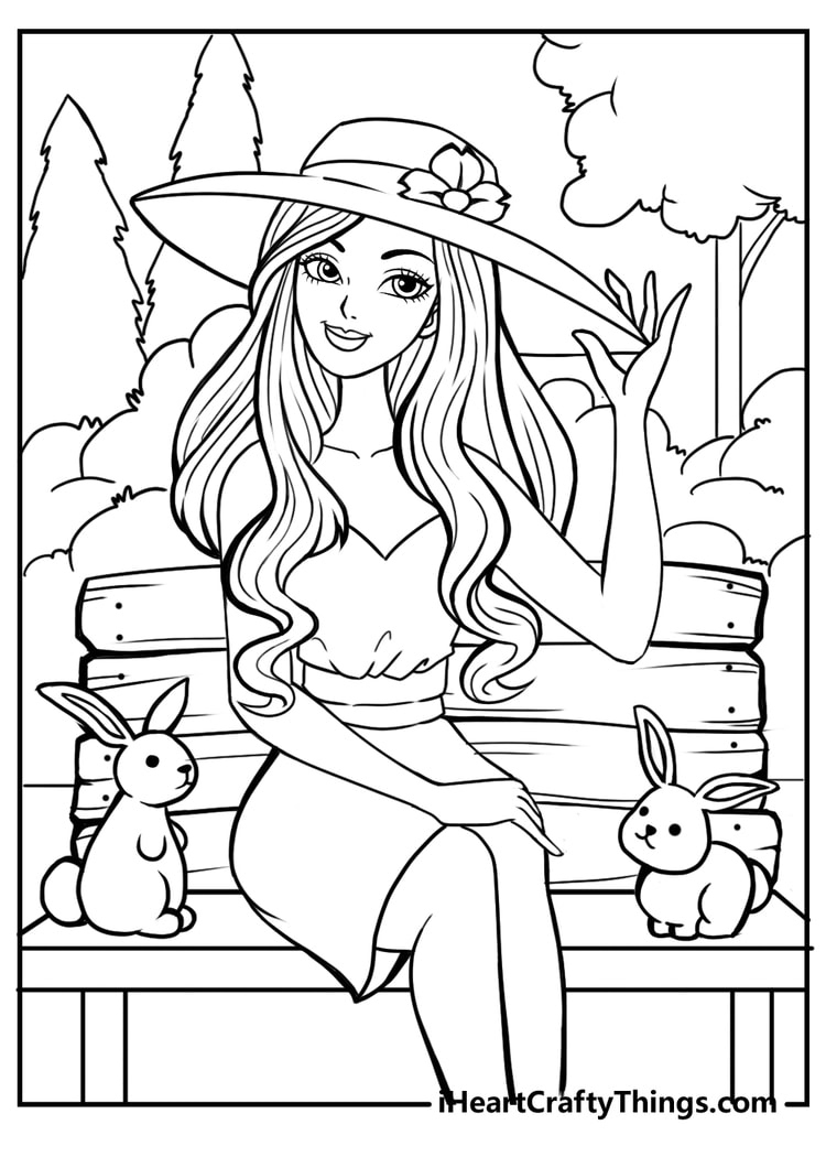 Barbie Coloring Pages (100% Free Printables) inside Free Printable Barbie Coloring Pages