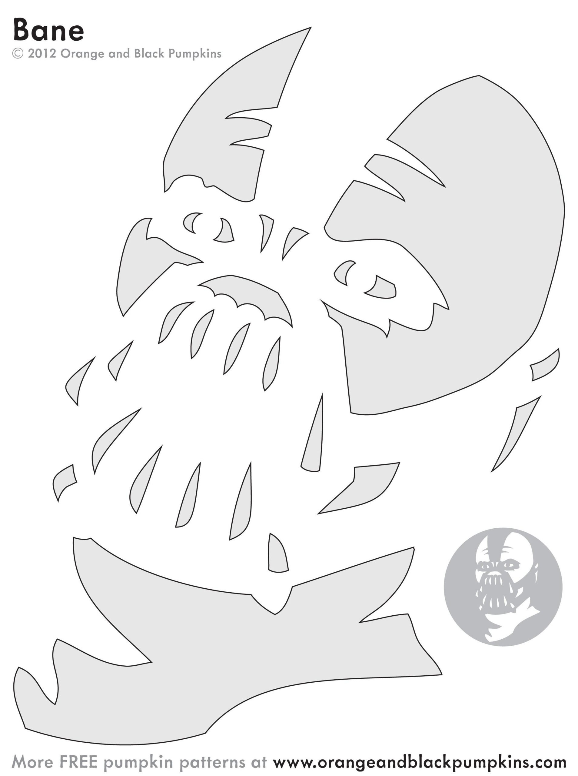 Batman: Bane (Free Pumpkin Stencil - Pumpkin Pattern - Pumpkin throughout Superhero Pumpkin Stencils Free Printable