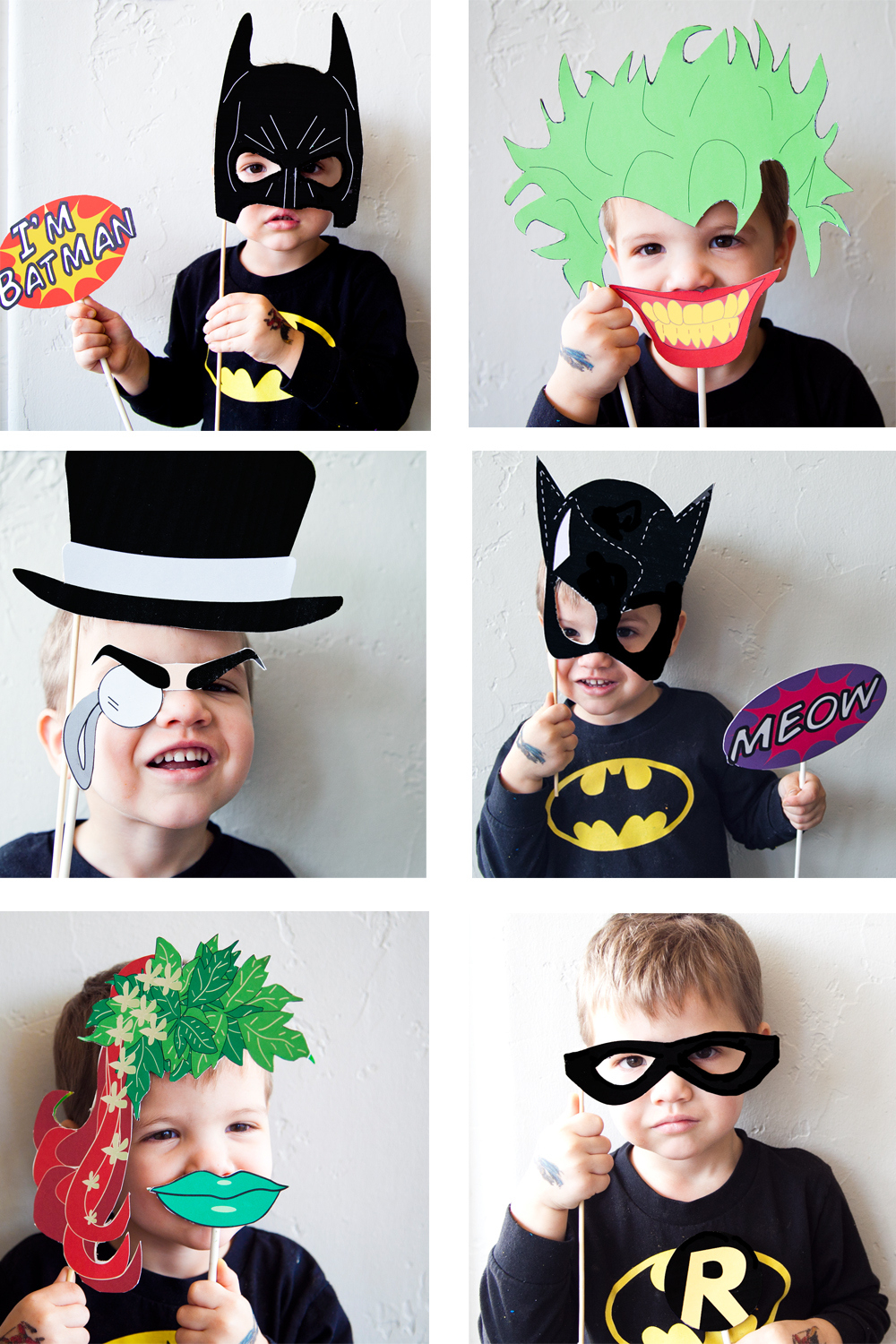 Batman Party With Free Photobooth Mask + Prop Printables | Pretty throughout Free Superhero Photo Booth Printables