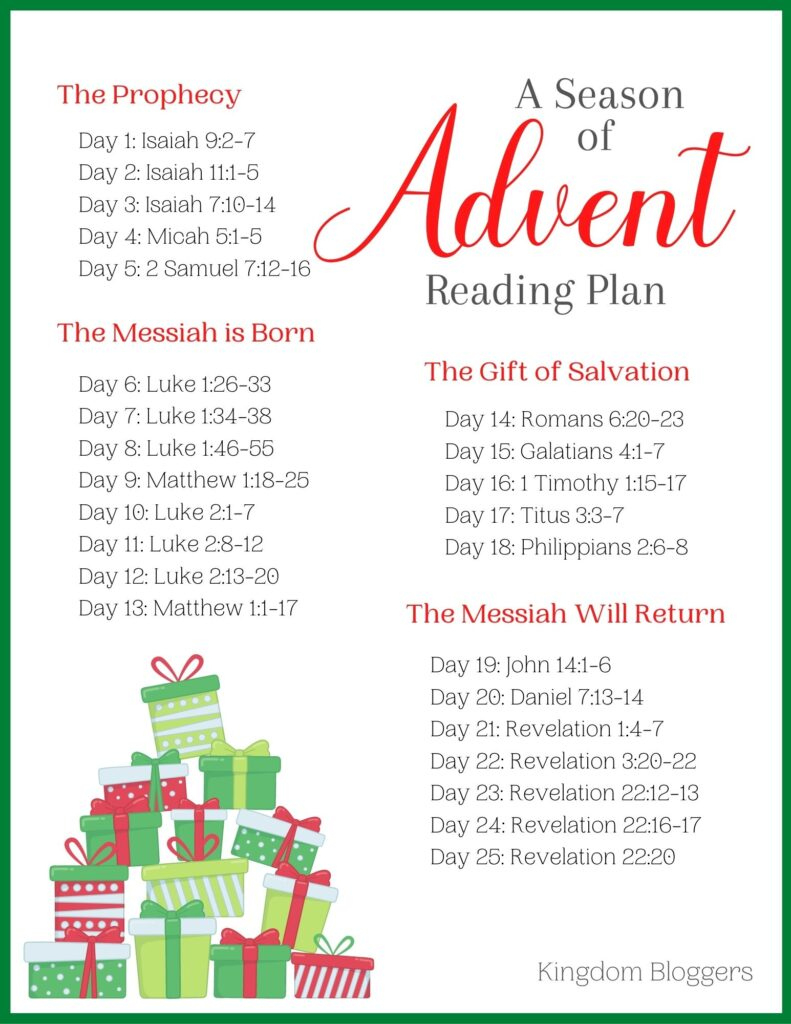 Best Advent Reading Plans within Free Printable Advent Bible Study