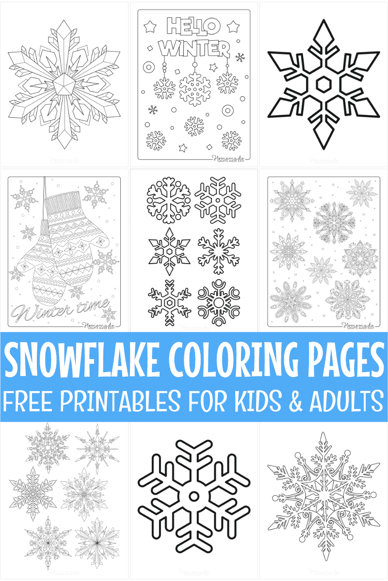 Best Snowflake Coloring Pages &amp;amp; Free Snowflake Templates in Free Printable Snowflake Patterns