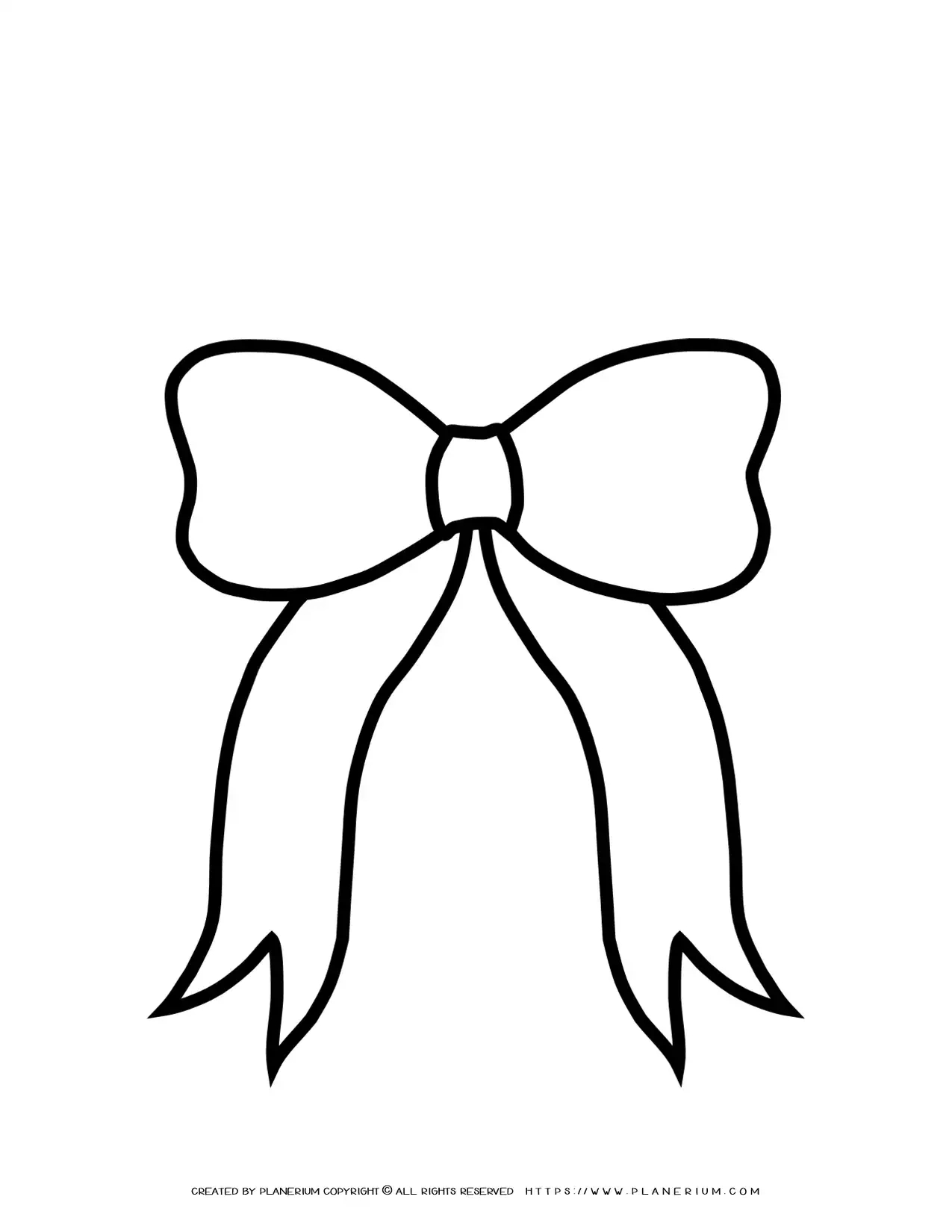 Bow - Free Printable Template | Planerium within Free Printable Bow Template