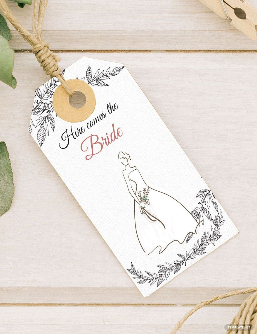 Bridal Shower Tag Template In Ms Word, Photoshop, Pages within Free Printable Favor Tags For Bridal Shower