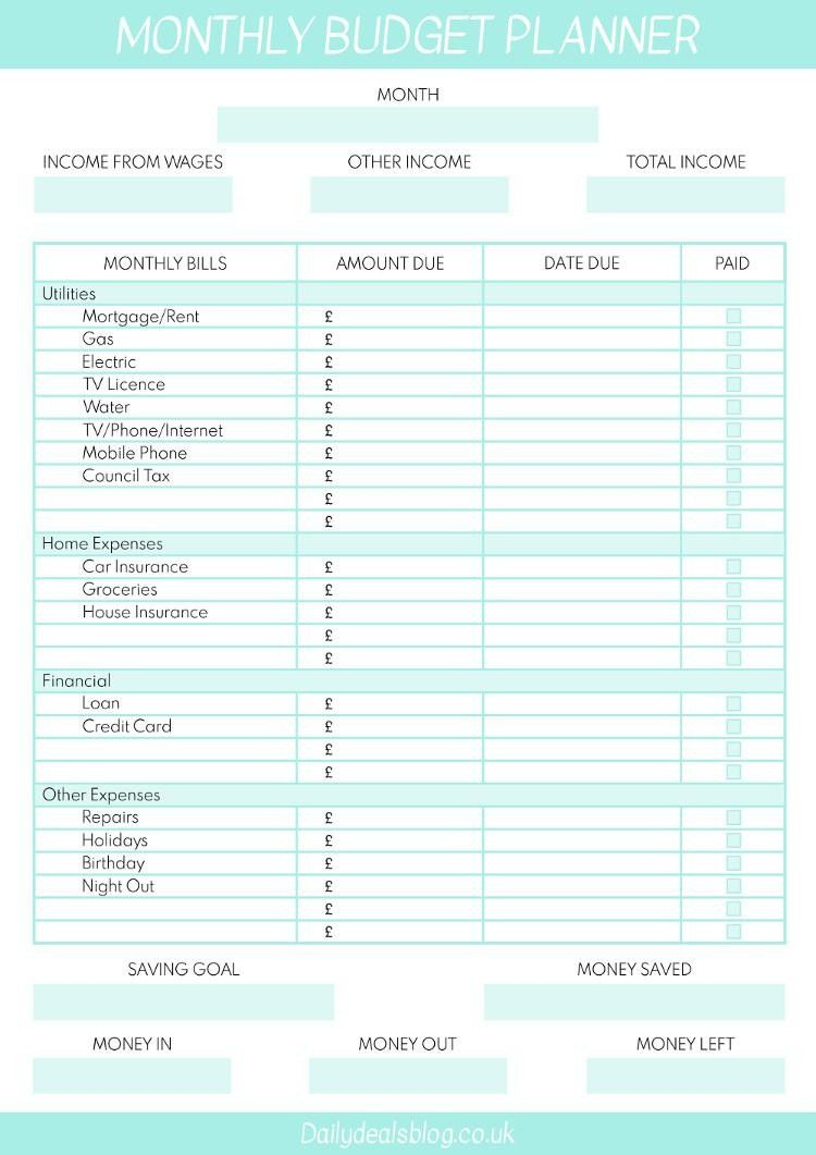 Budget Template Uk Seven Things You Most Likely Didn&amp;#039;T Know About within Free Printable Budget Planner UK