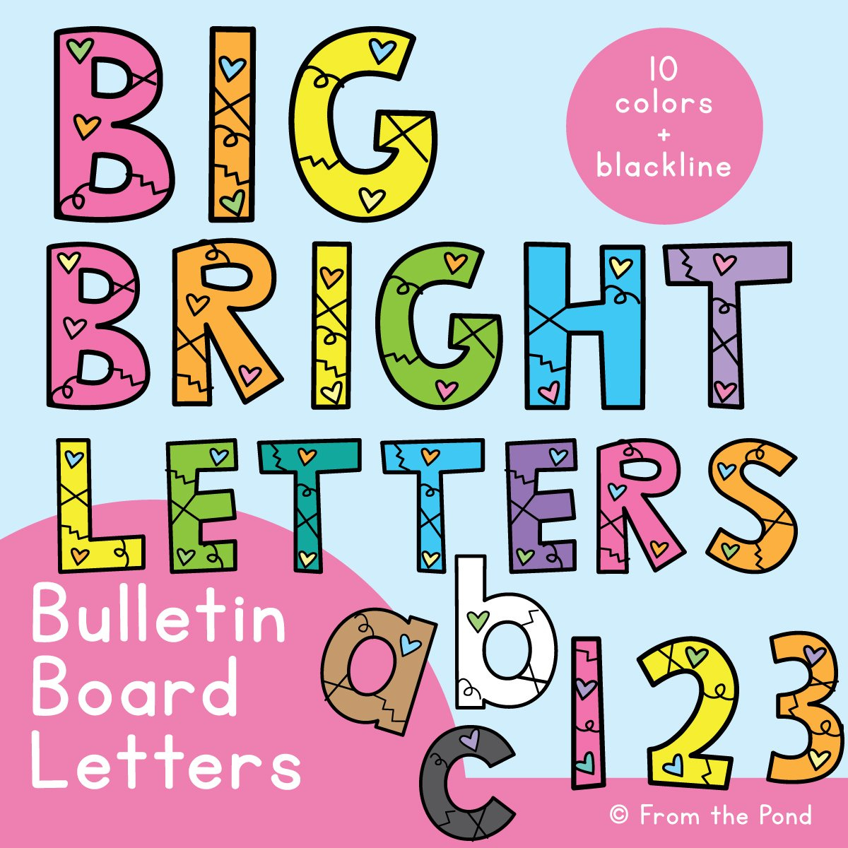 Bulletin Board Letters For The Classroom - Just Print And Display throughout Free Printable Bulletin Board Letters