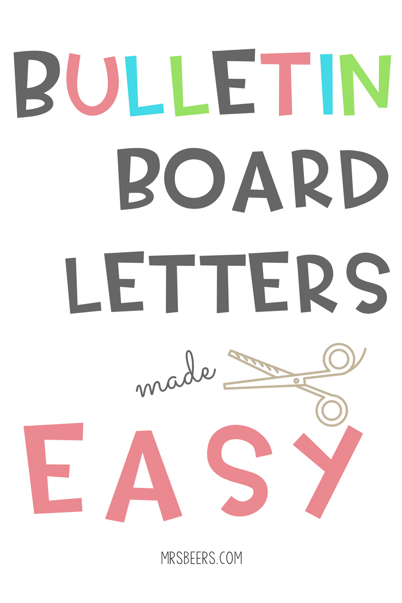 Bulletin Board Letters Made Easy (Simple Steps) pertaining to Free Printable Letters for Bulletin Boards