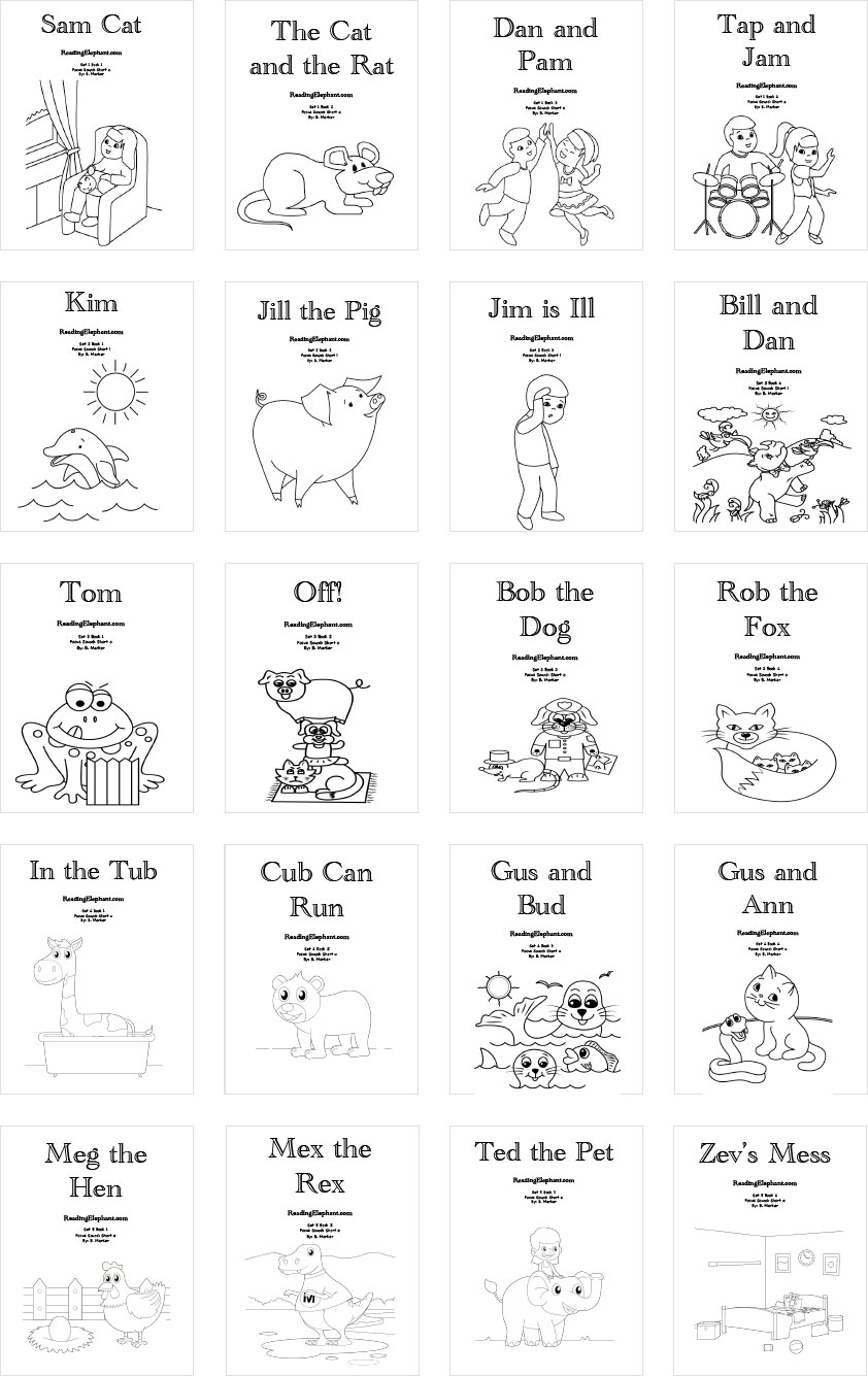 Bundle Special - Printable Phonics Books - Reading Elephant pertaining to Free Phonics Readers Printable