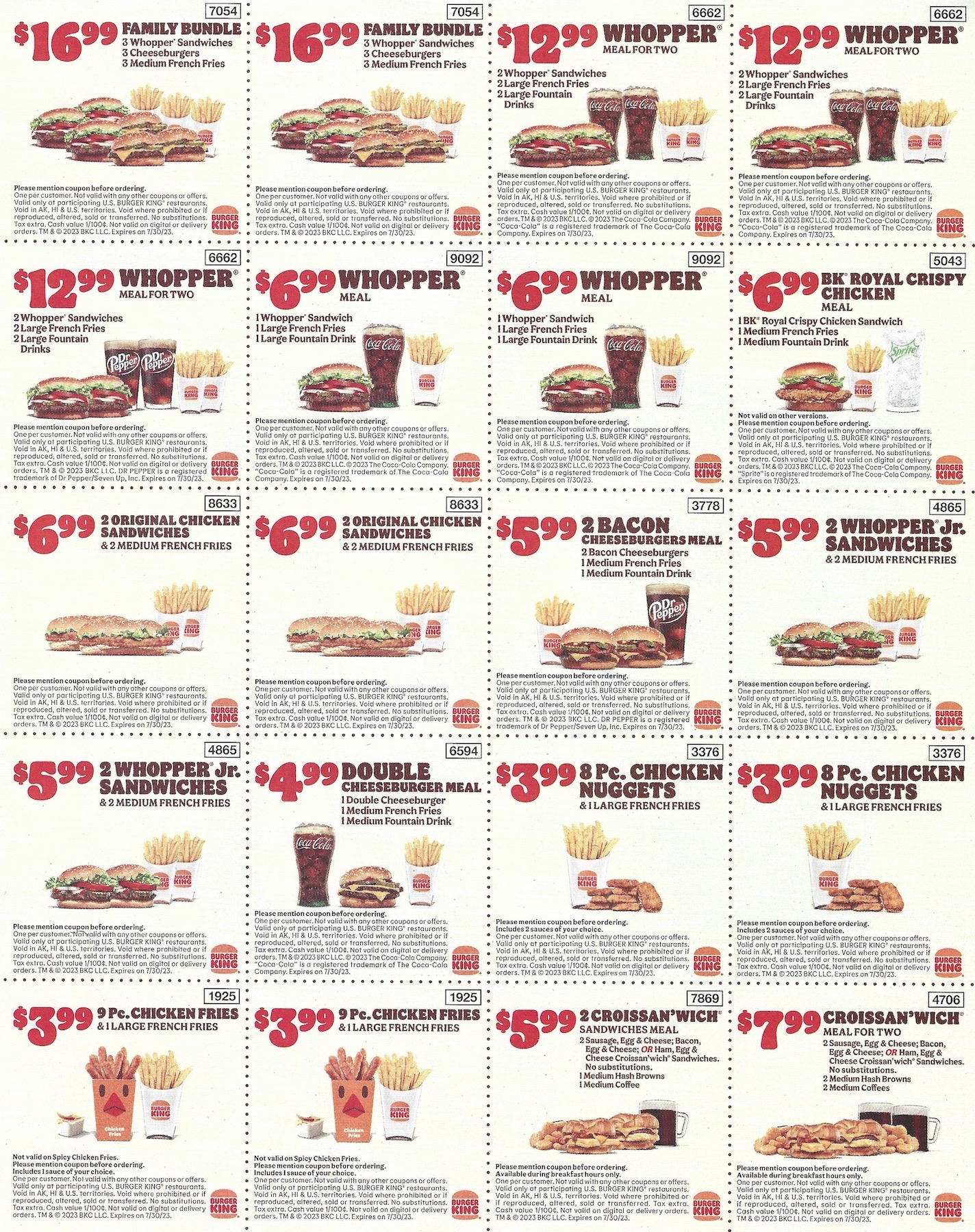 Burger King Coupons - Expires 07/30/2023 for Burger King Free Coupons Printable