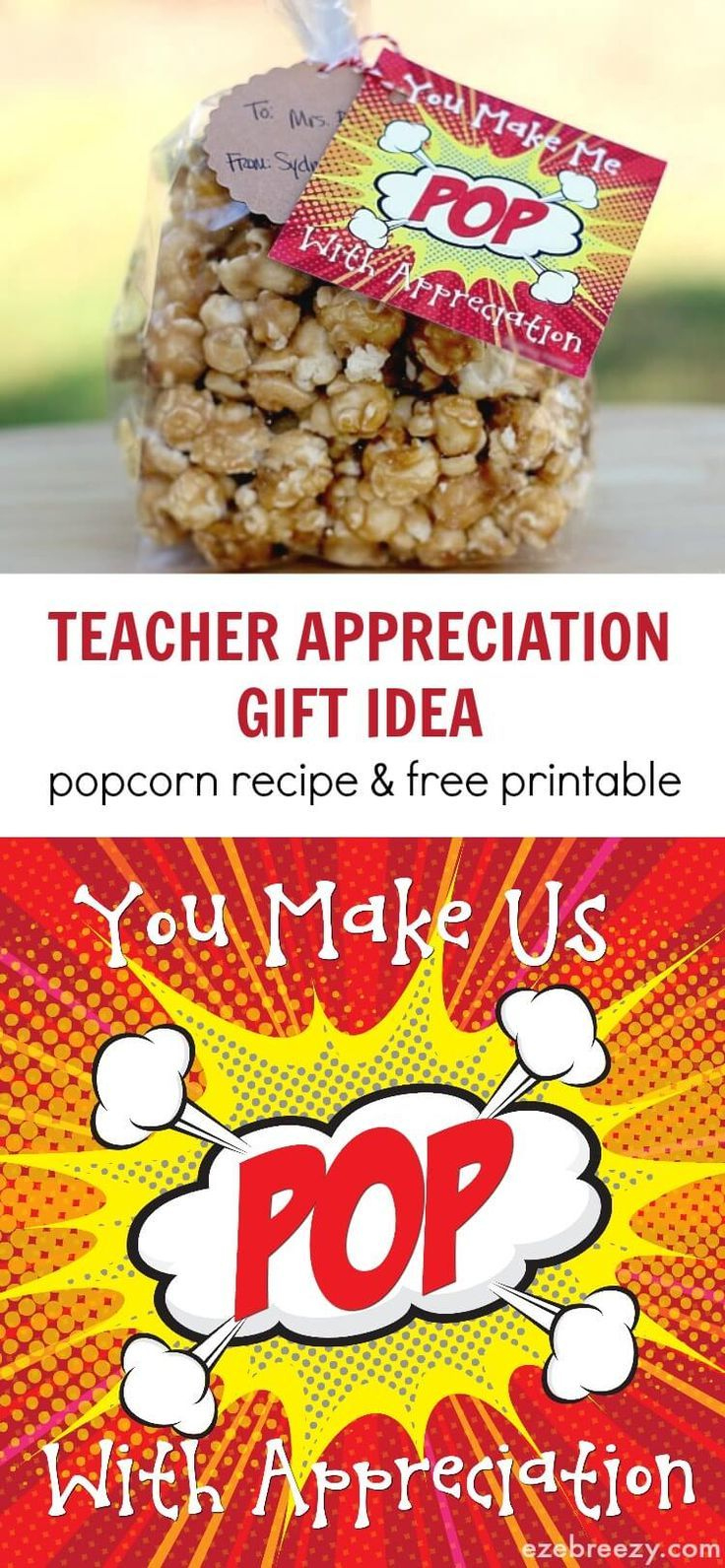 Caramel Popcorn within Free Popcorn Teacher Appreciation Printable