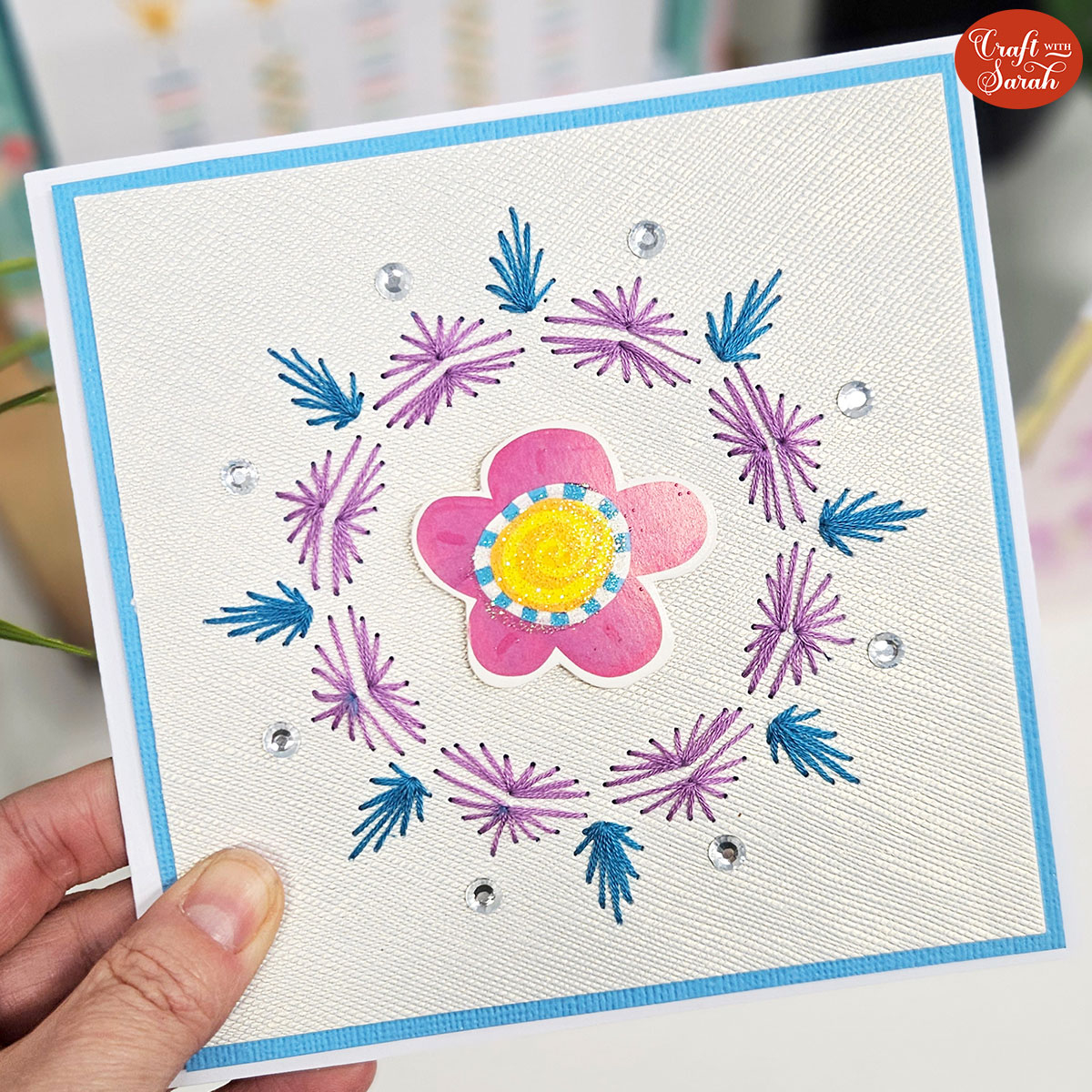 Card Stitching Patterns: Paper Embroidery On Cards! - Craft With Sarah within Free Printable Paper Pricking Patterns