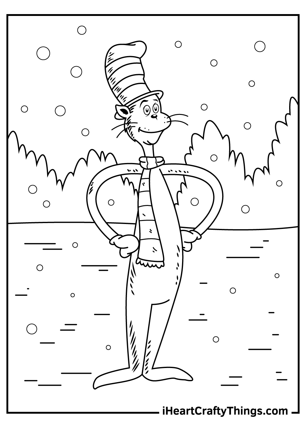 Cat In The Hat Coloring Pages (100% Free Printables) for Free Printable Cat in the Hat Pictures