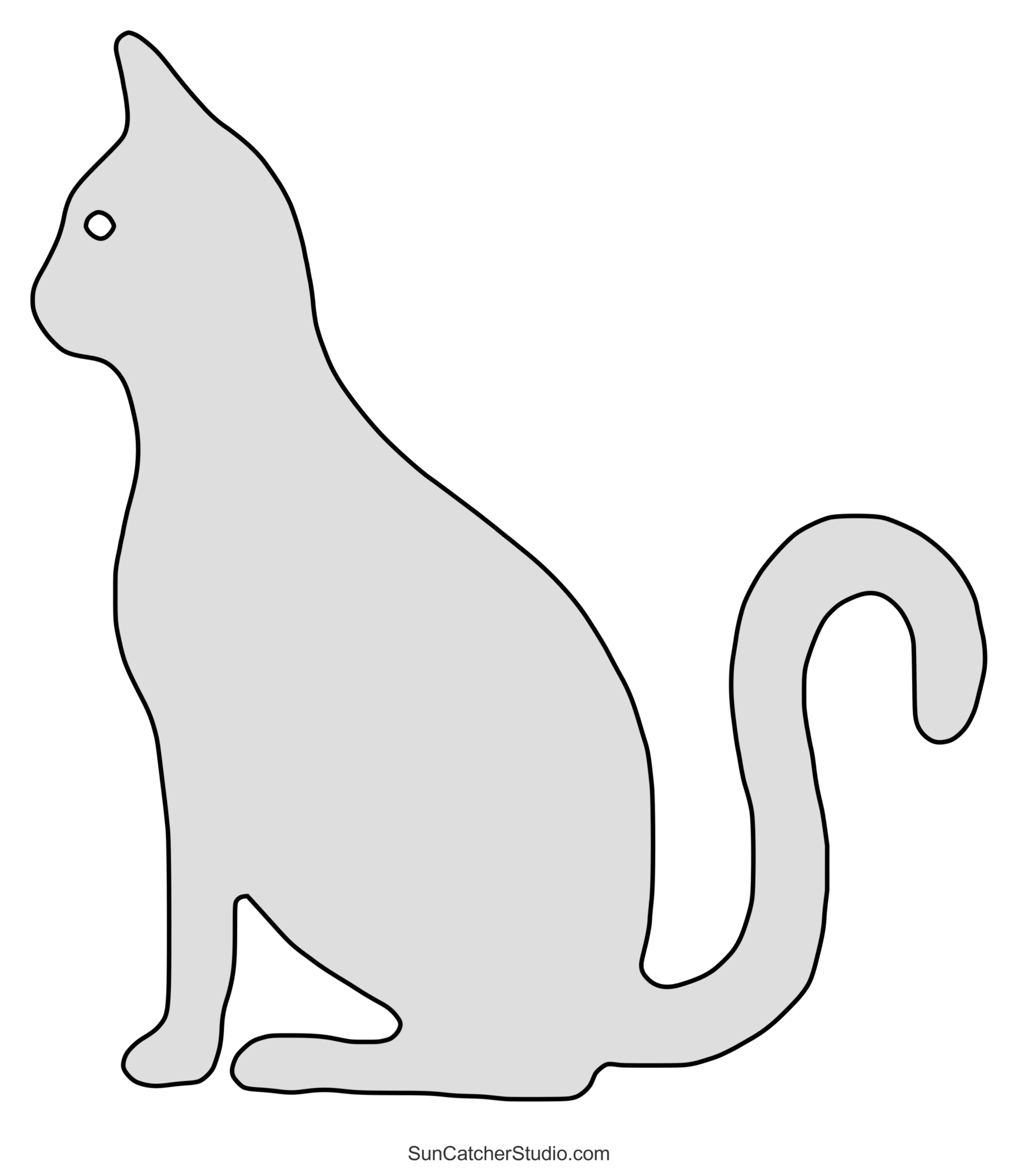 Cat Patterns, Templates, Stencils, Clip Art, And Silhouettes – Diy inside Free Printable Cat Silhouette