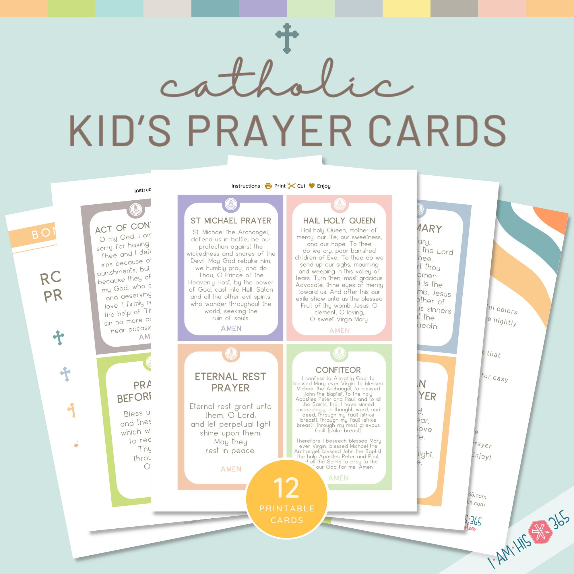 Catholic Children Prayer Cards | Prayers For Children | Printable throughout Free Printable Catholic Prayer Cards