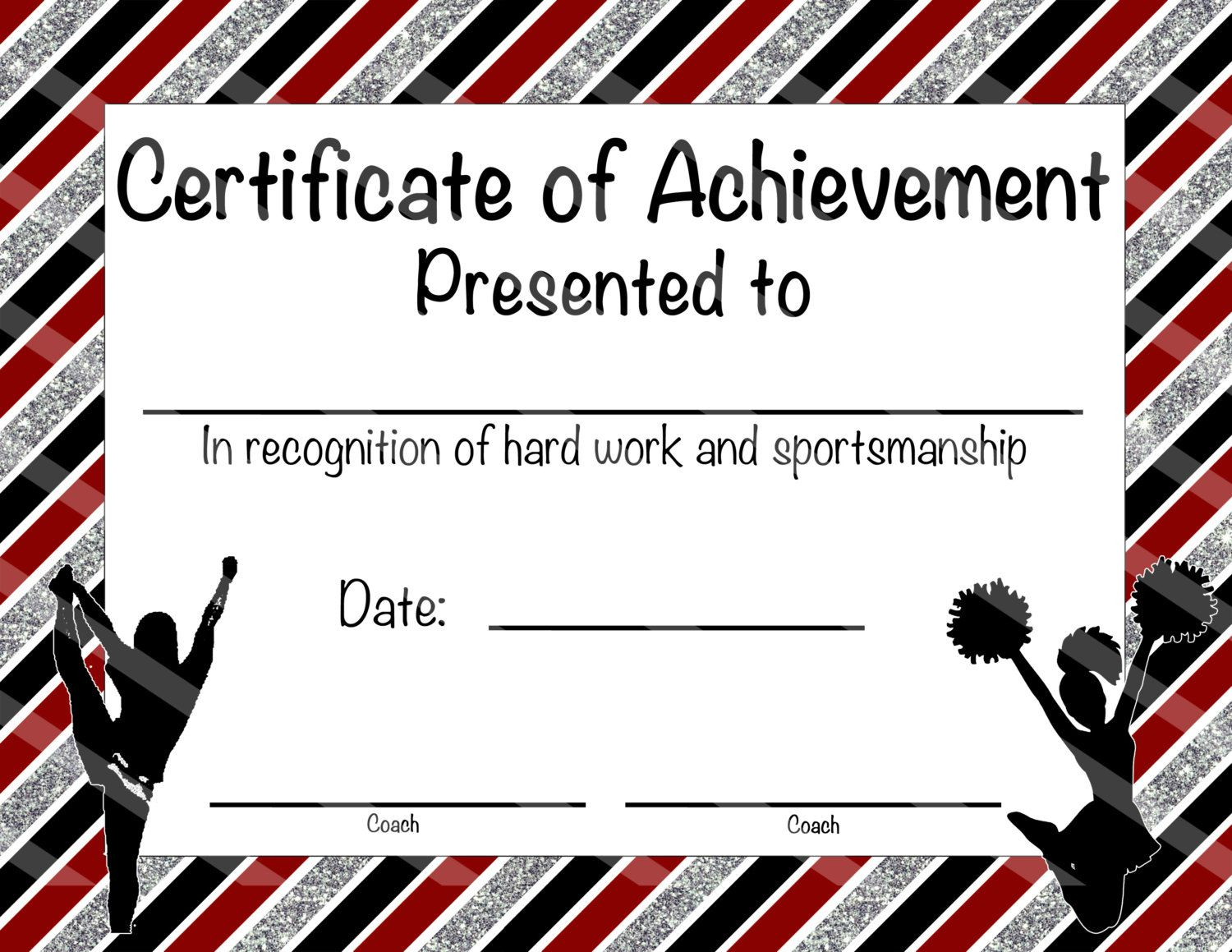 Cheerleading Certificate Cheerleading Award Cheerleading Diy with Free Printable Cheerleading Certificates