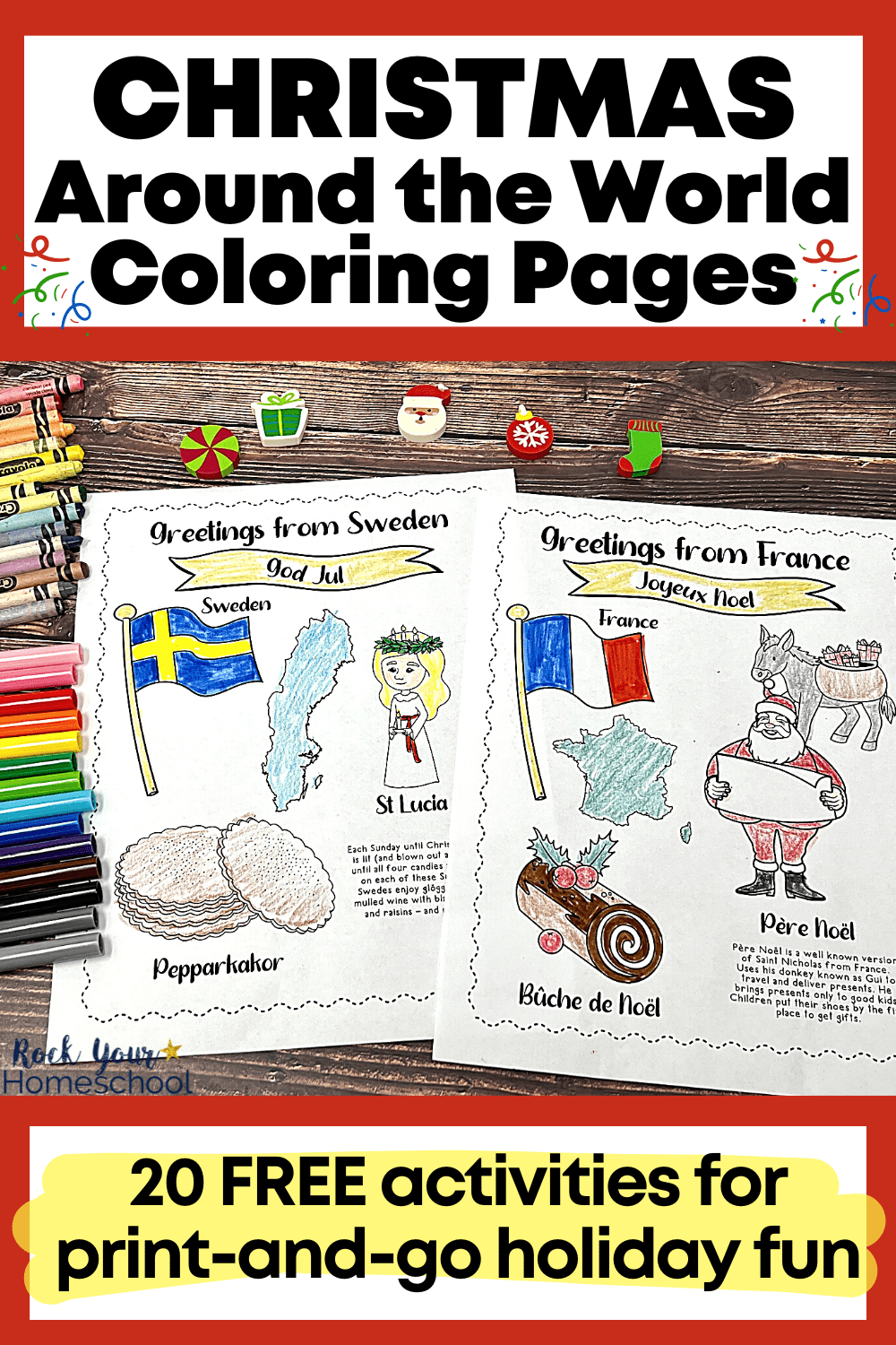 Christmas Around The World Coloring Pages (20 Free) in Christmas Around The World Free Printables