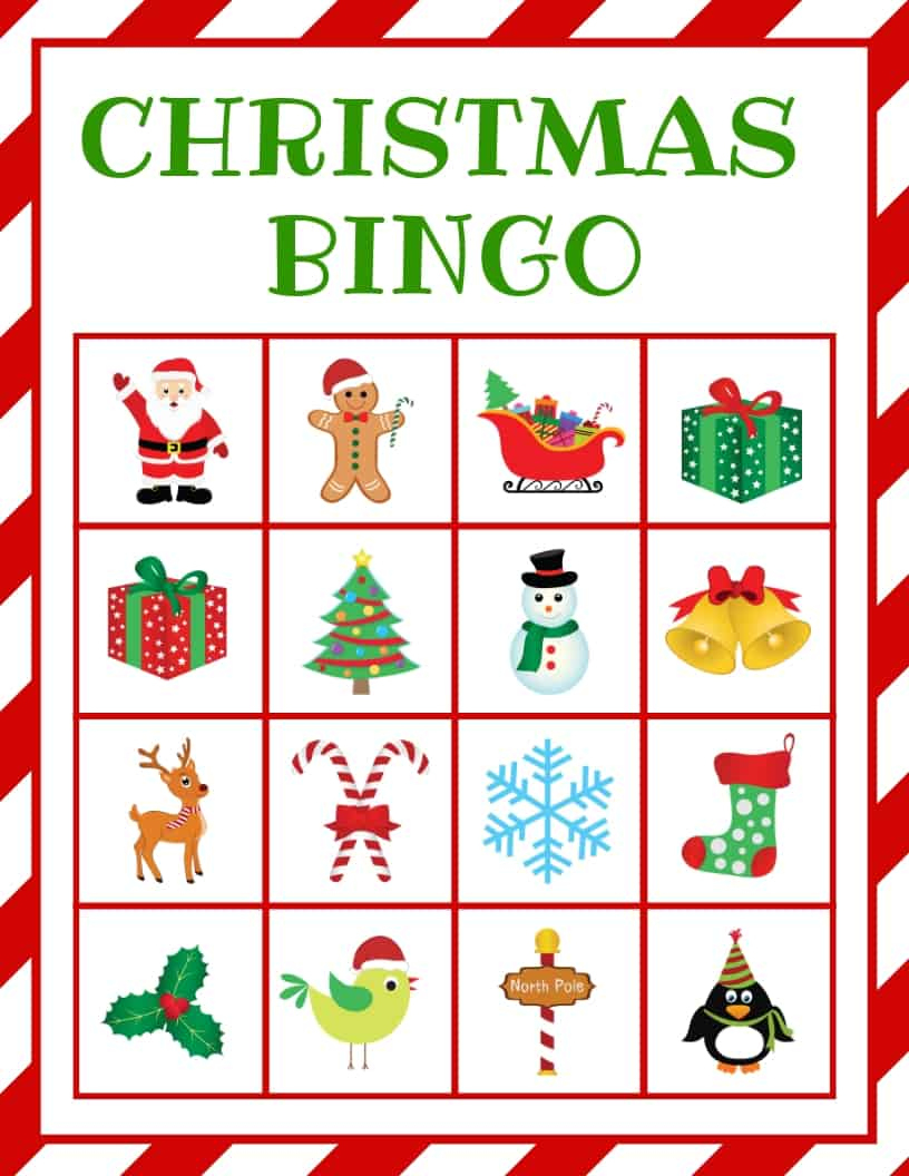 Christmas Bingo - Free Printable - with regard to Christmas Bingo Game Printable Free