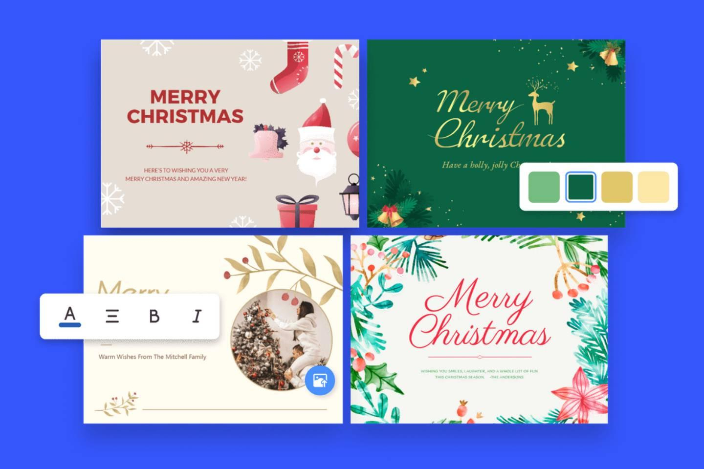 Christmas Card Maker: Make Christmas Cards Online Free | Fotor intended for Free Online Christmas Photo Card Maker Printable