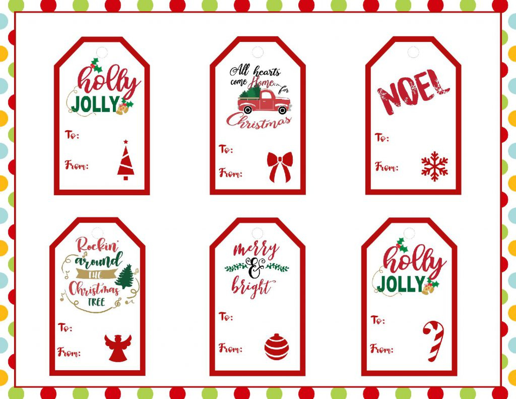 Christmas Gift Tag Set Free Printable - My Uncommon Slice Of Suburbia pertaining to Free Printable Christmas Gift Tags