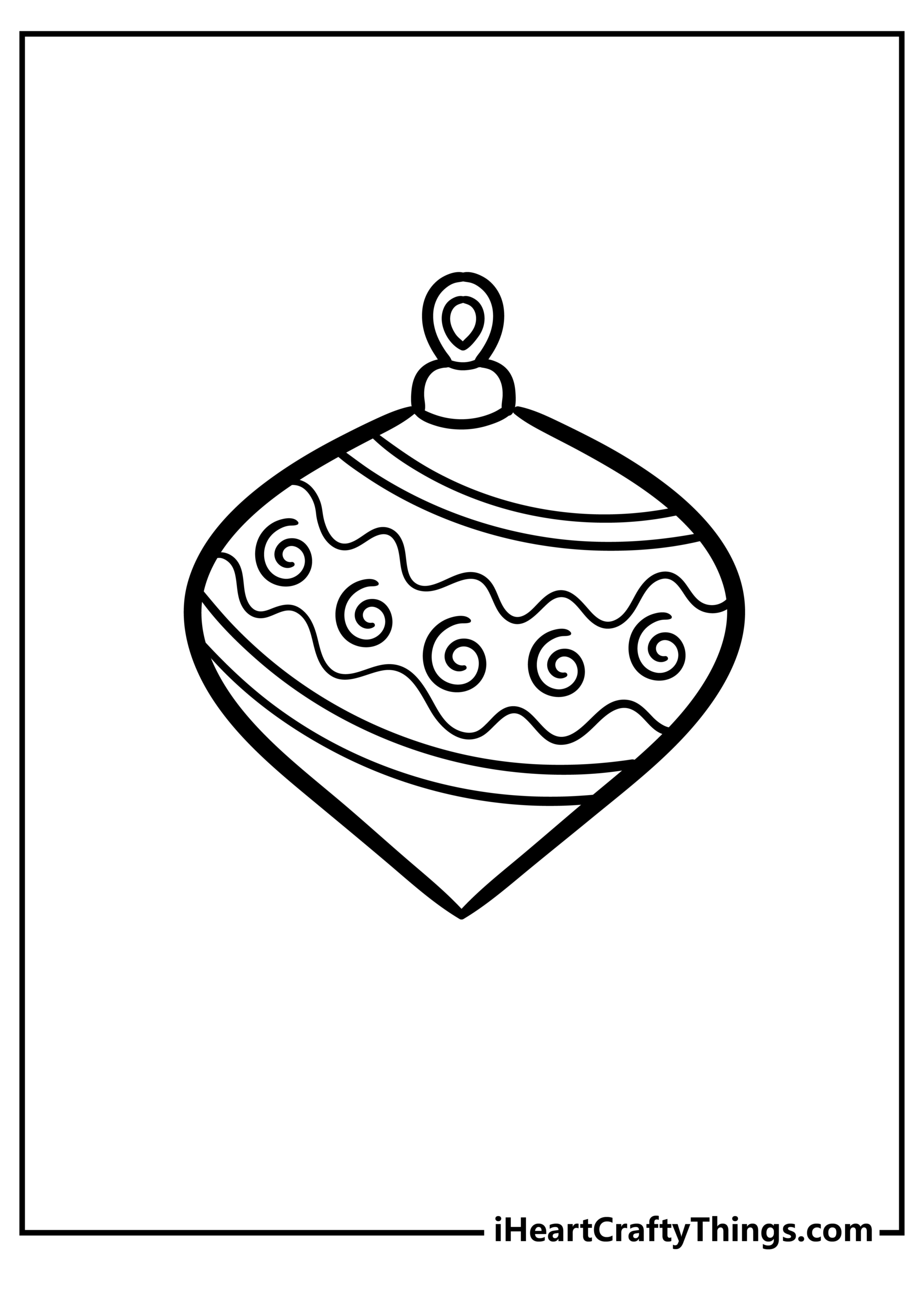 Christmas Ornament Coloring Pages (100% Free Printables) intended for Free Printable Christmas Ornament Coloring Pages