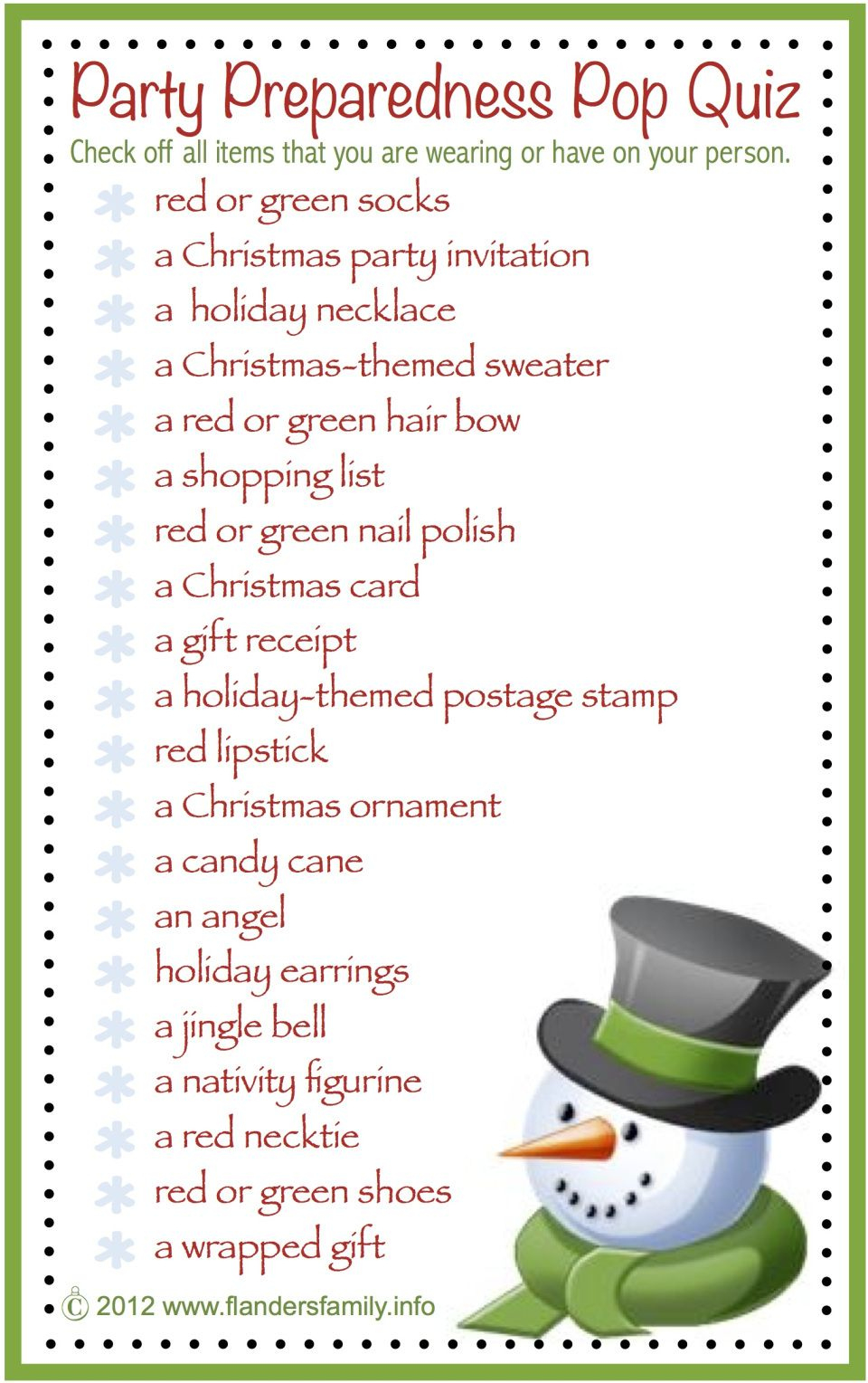 Christmas Party Games (Free Printable) for Holiday Office Party Games Free Printable