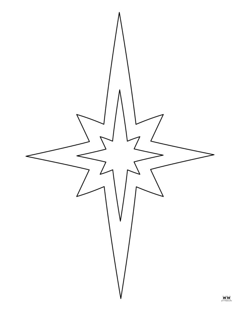 Christmas Stars - 25 Free Printables | Printabulls with Free Printable Christmas Star Coloring Pages