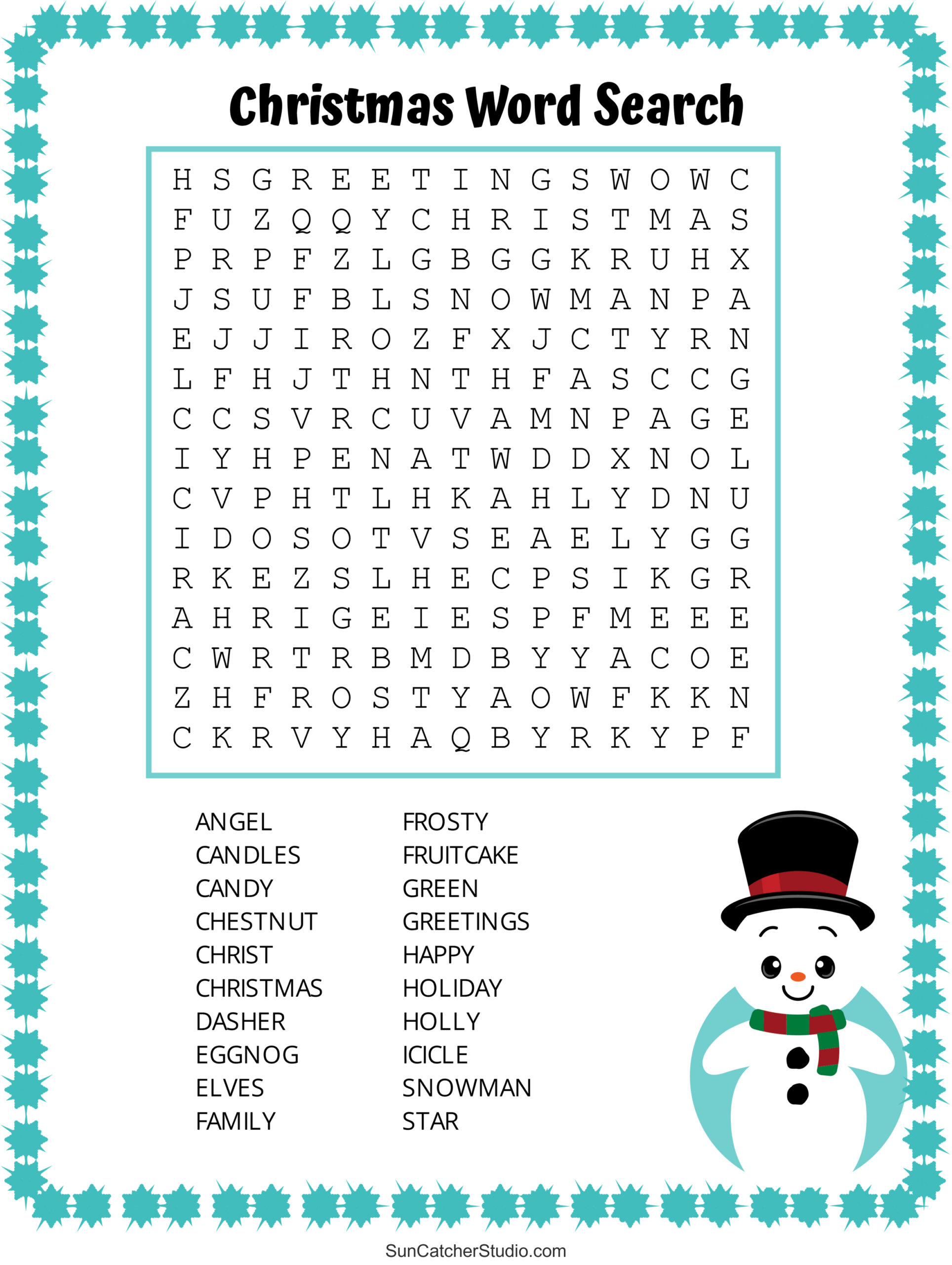 Christmas Word Search (Free Printable Pdf Puzzles) – Diy Projects inside Christmas Find A Word Printable Free