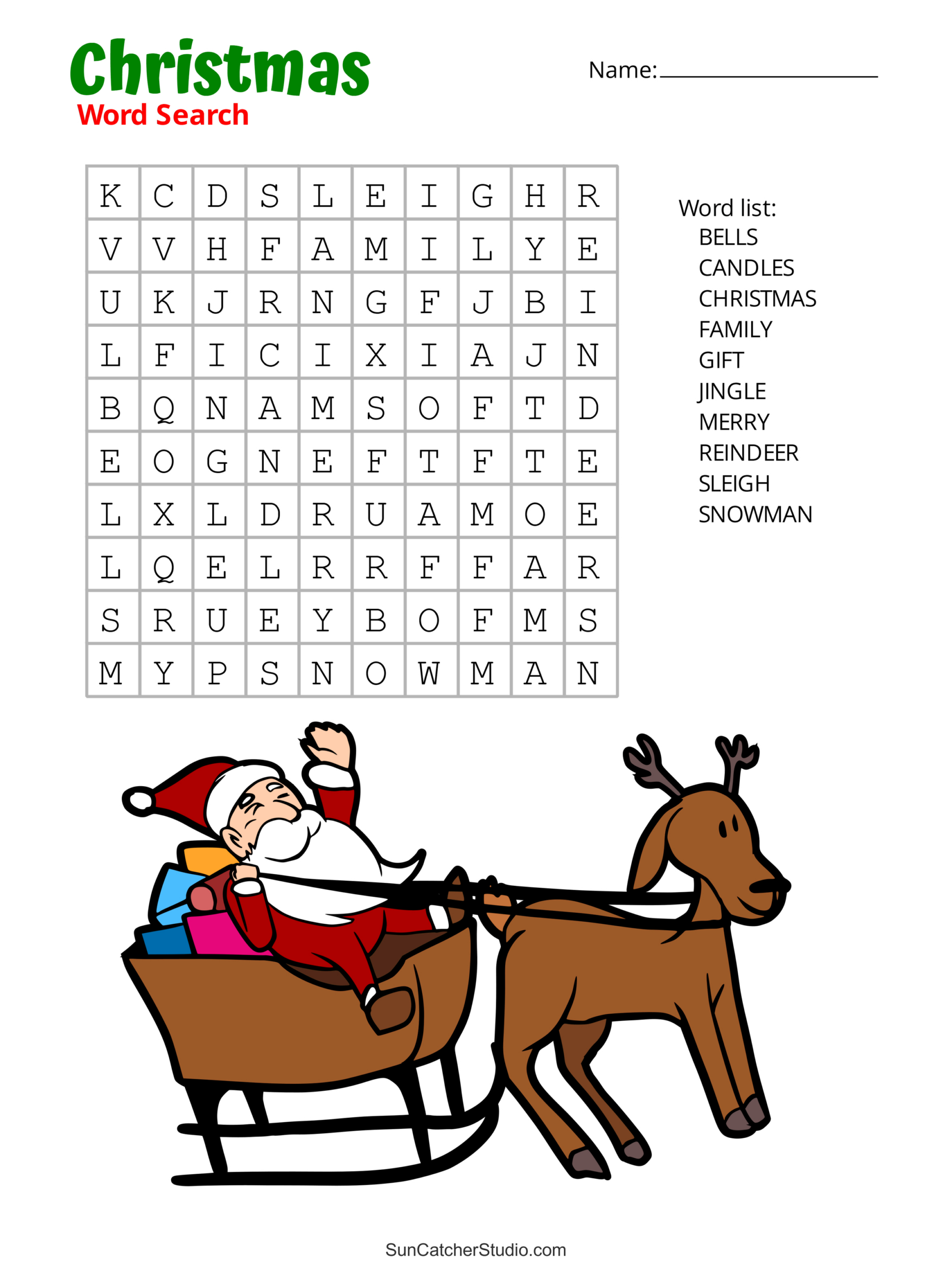 Christmas Word Search (Free Printable Pdf Puzzles) – Diy Projects throughout Free Printable Christmas Puzzles Word Searches