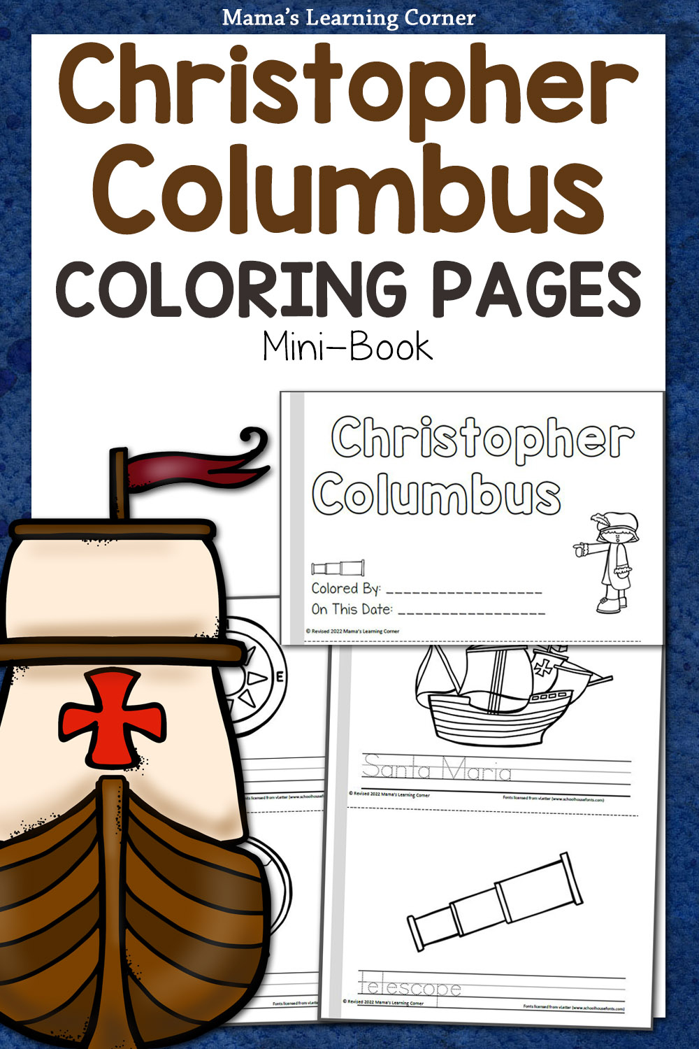 Christopher Columbus Coloring Pages - Mamas Learning Corner within Free Printable Christopher Columbus Coloring Pages