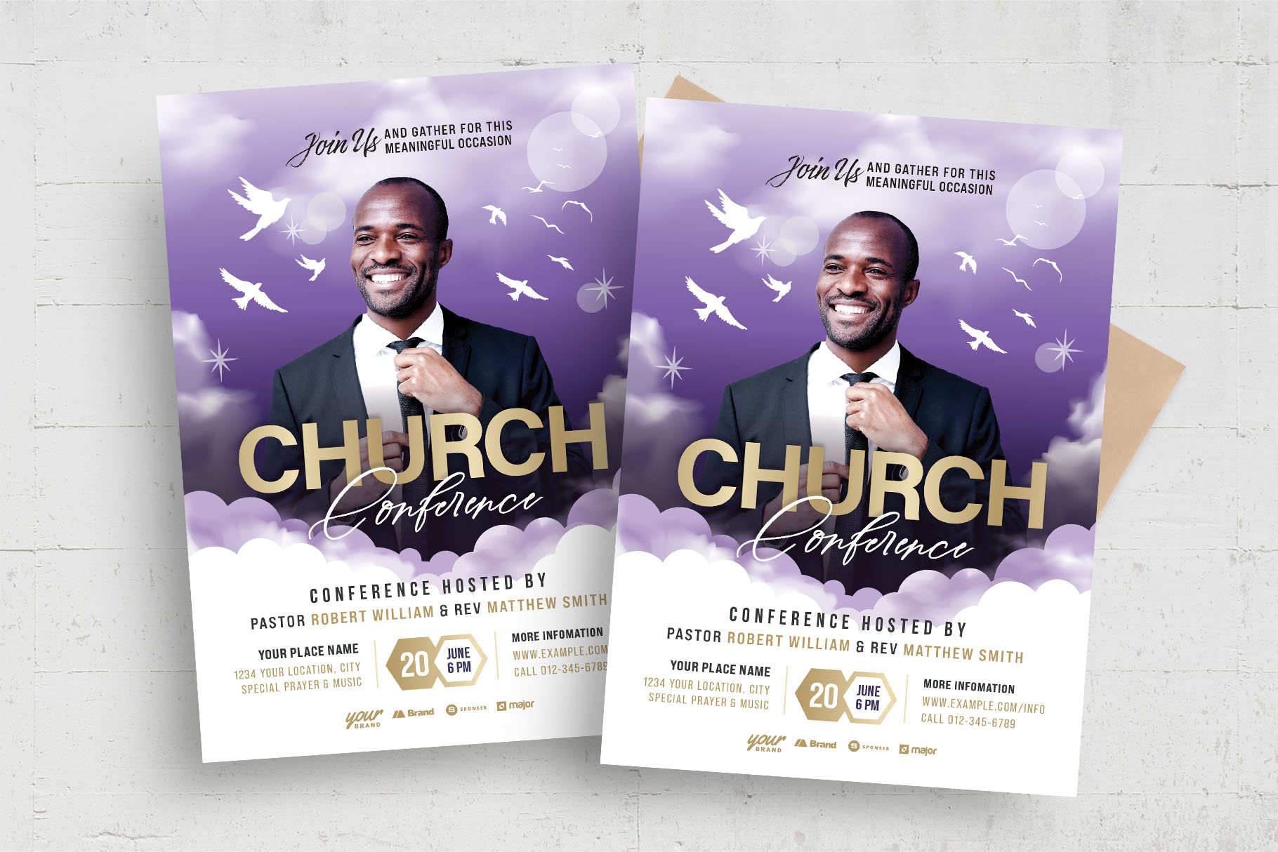 Church Event Flyer Template [Psd, Ai, Vector] - Brandpacks with regard to Free Printable Event Flyer Templates