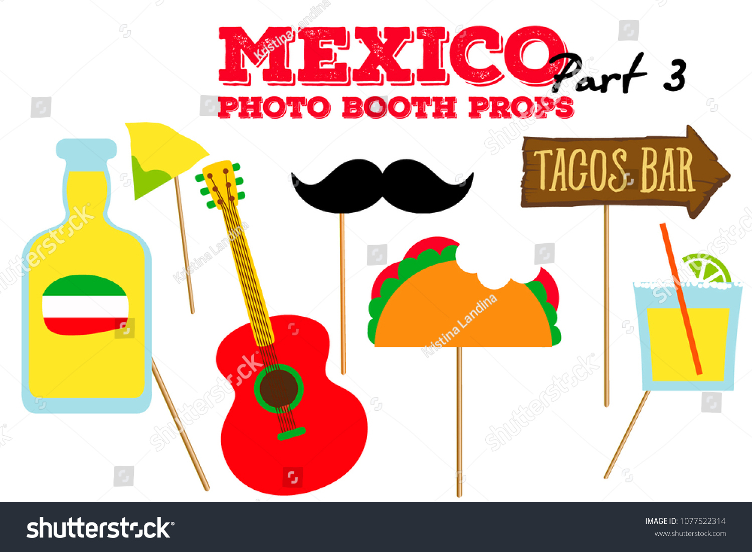 Cinco De Mayo Photo Booth Props Stock Vector (Royalty Free with Free Printable Cinco De Mayo Photo Booth Props