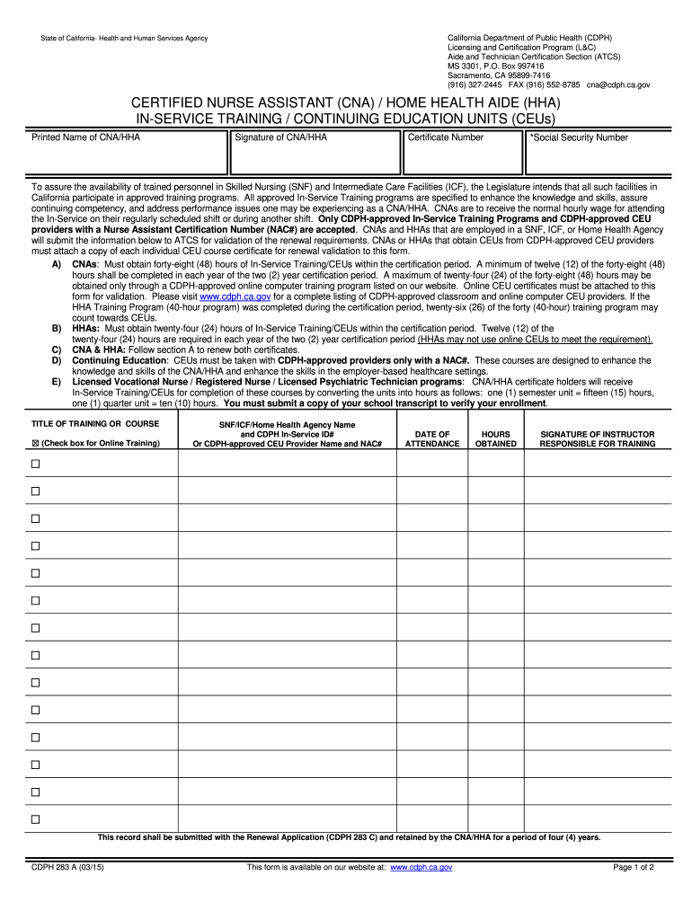 Cna Inservice Hours Form: Fill Out &amp;amp; Sign Online | Dochub with Free Printable Inservices for Home Health Aides