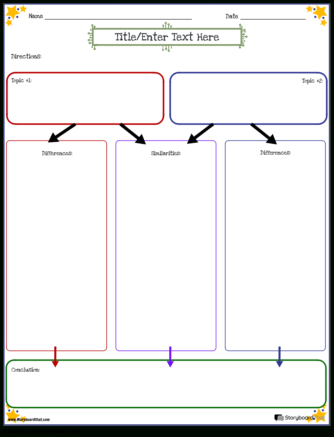 Compare And Contrast Templates — Compare And Contrast Chart with Free Printable Compare and Contrast Graphic Organizer