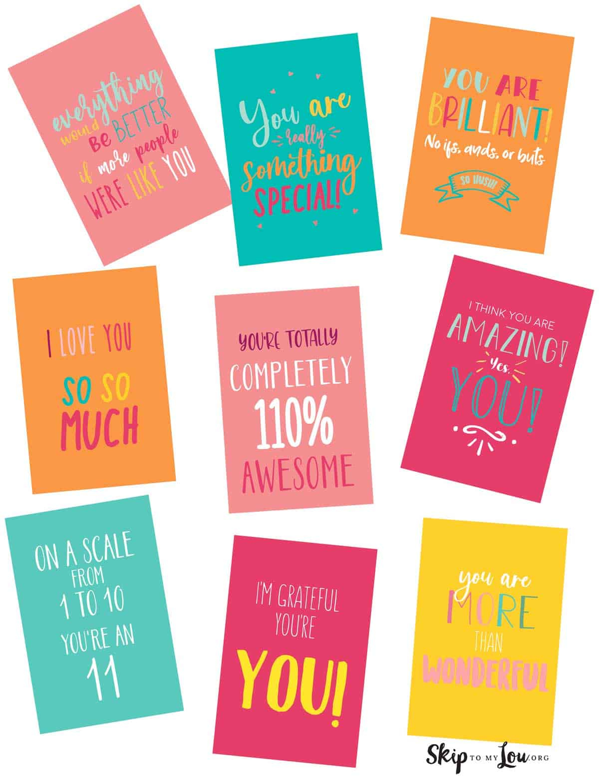 Compliment Cards | Skip To My Lou in Free Printable Compliment Cards