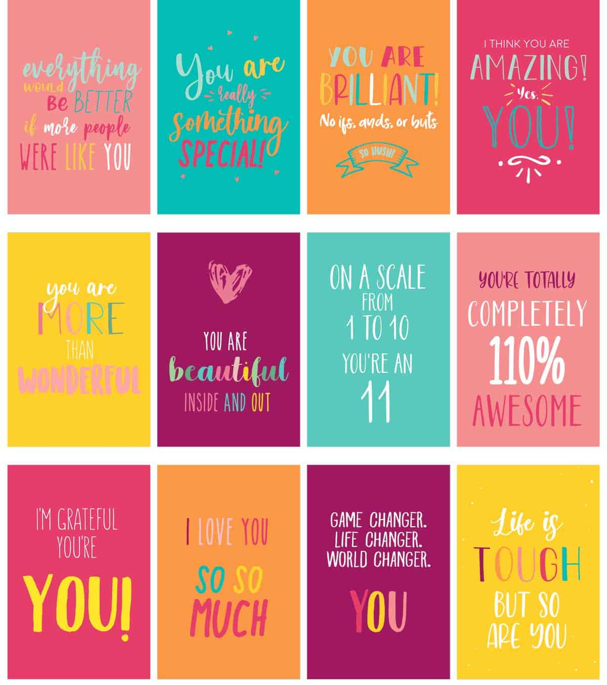 Compliment Cards | Skip To My Lou intended for Free Printable Compliment Cards