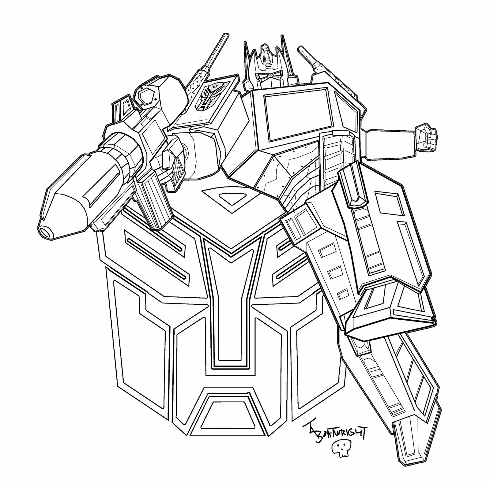 Cool Transformers Coloring Pages Pdf For Kids Printable for Transformers 4 Coloring Pages Free Printable