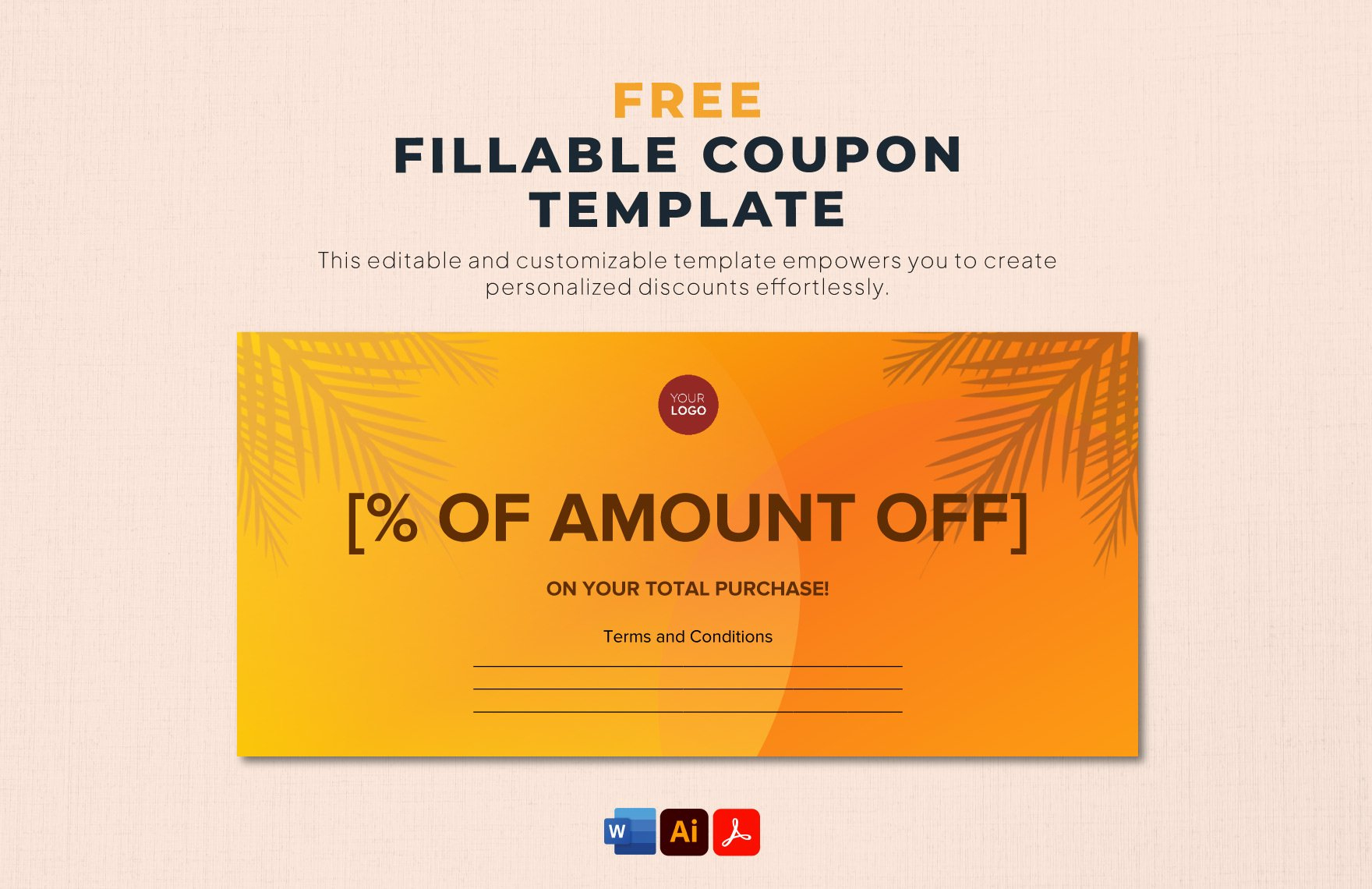 Coupon Template In Illustrator, Vector, Image - Free Download for Free Sample Coupons Printable