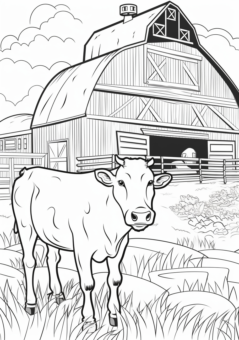 Cow Coloring Pages Printable Kids Fun Farm Free (@Coloring) | Hero intended for Coloring Pages Of Cows Free Printable