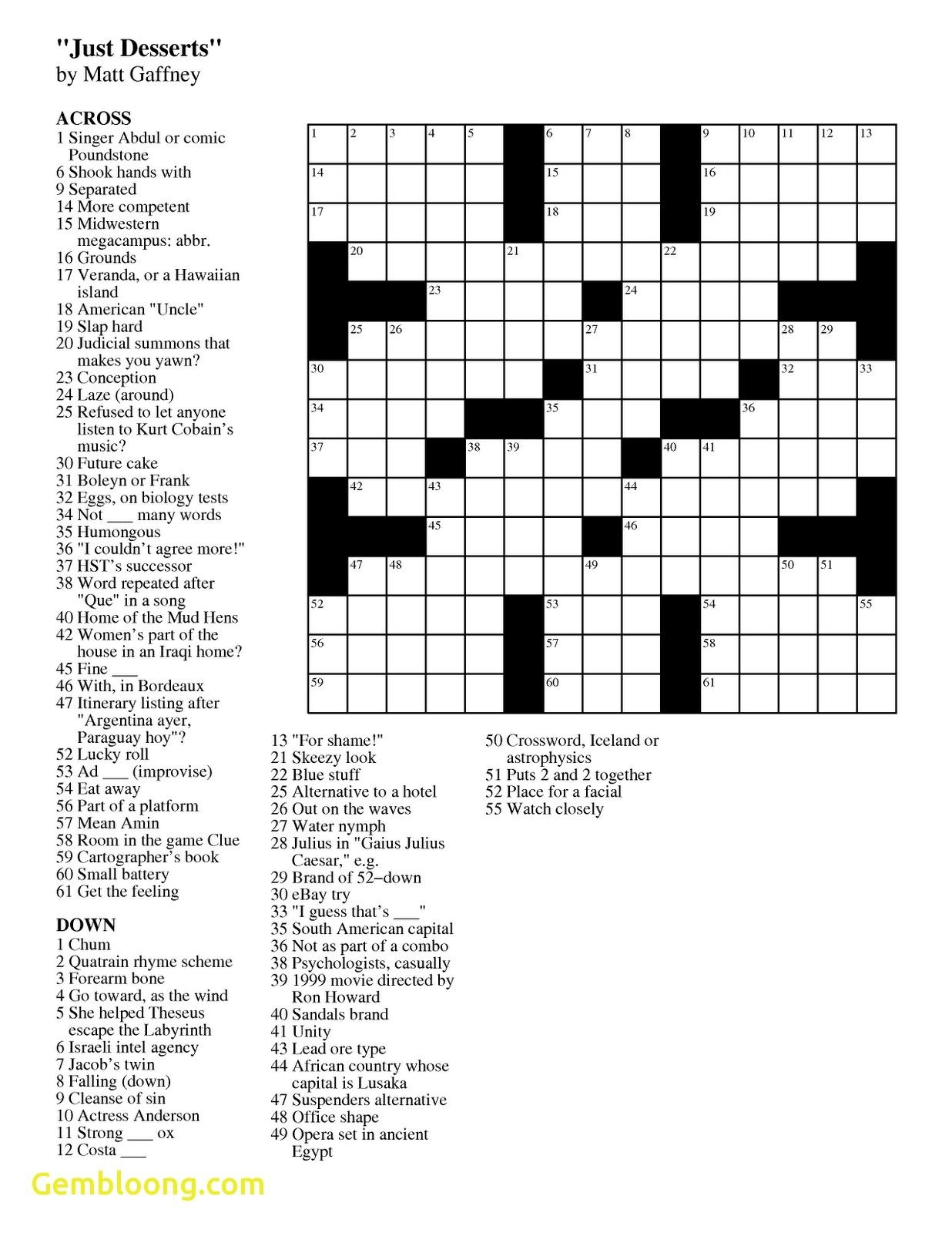 Crosswords Usa Today - Silopechatter within Usa Today Crossword Puzzles Printable Free