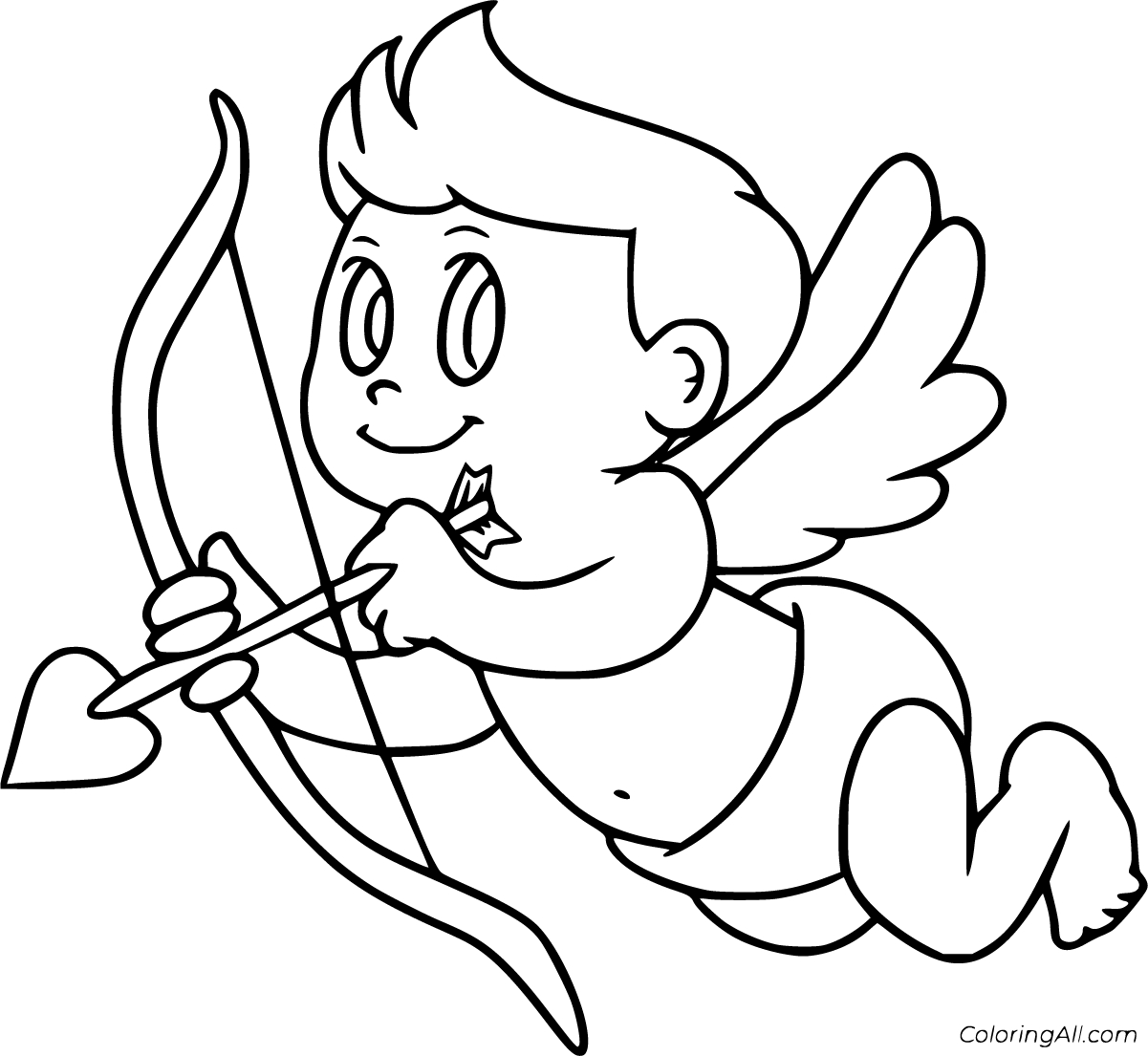 Cupid Coloring Pages (40 Free Printables) - Coloringall intended for Free Printable Pictures Of Cupid