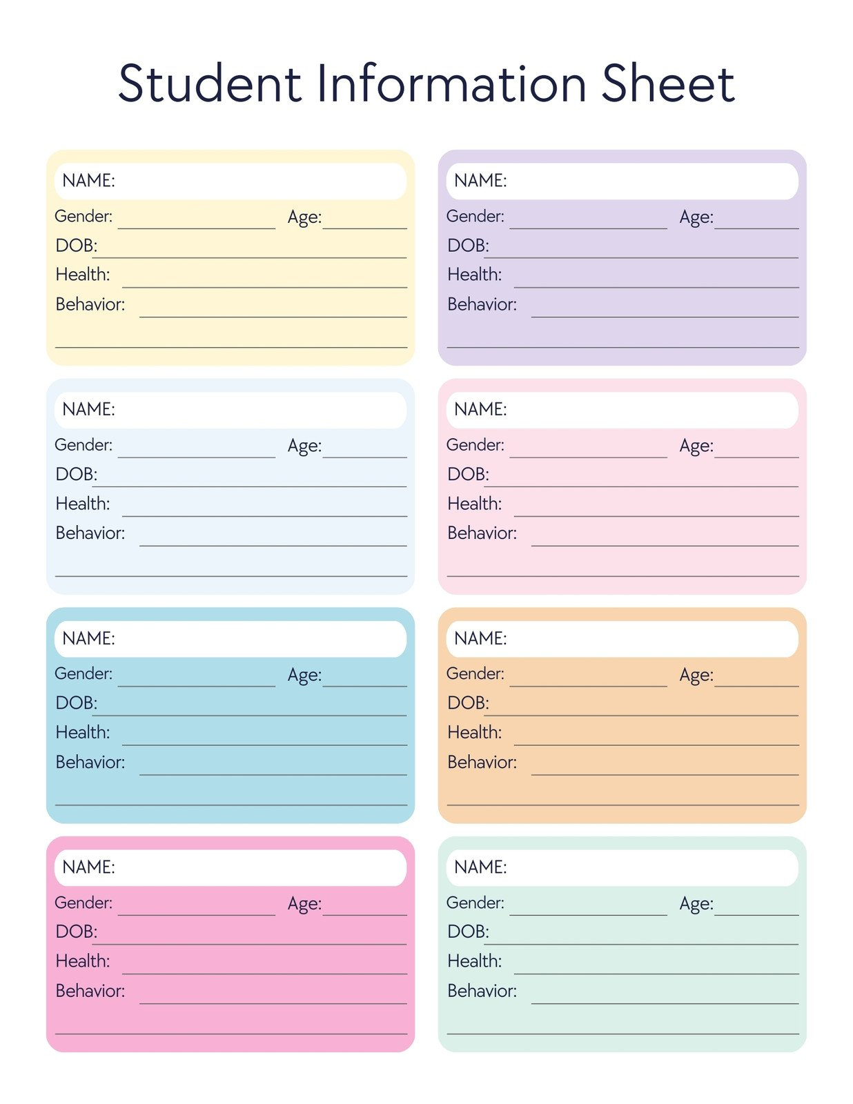 Customize 439+ Student Planner Templates Online - Canva with Free Printable School Agenda Templates