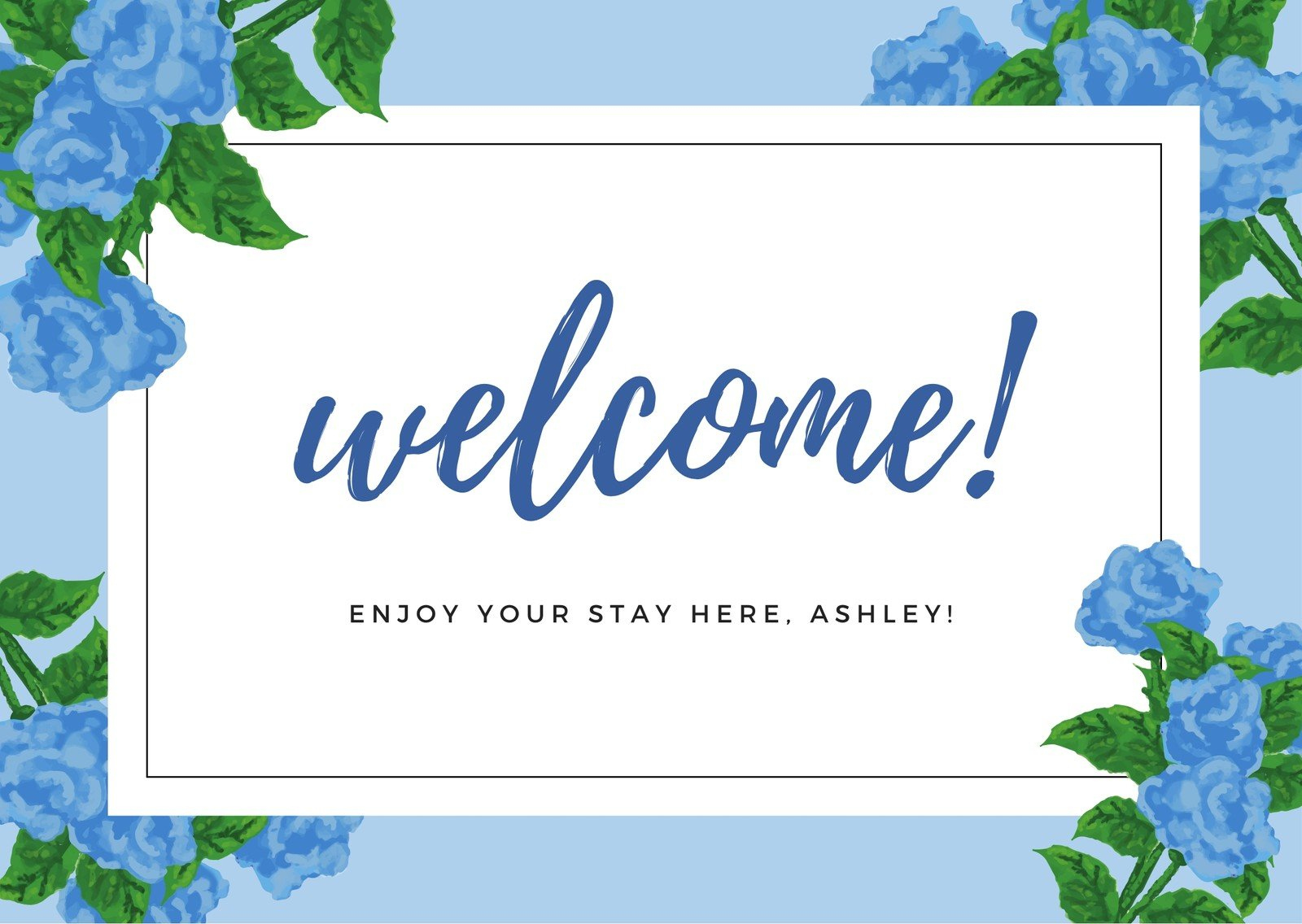 Customize 568+ Welcome Cards Templates Online - Canva within Free Printable Welcome Cards