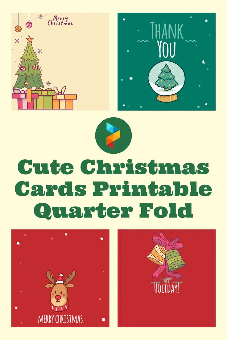 Cute Christmas Cards Printable Quarter Fold | Printable Christmas with Free Printable Quarter Fold Christmas Cards