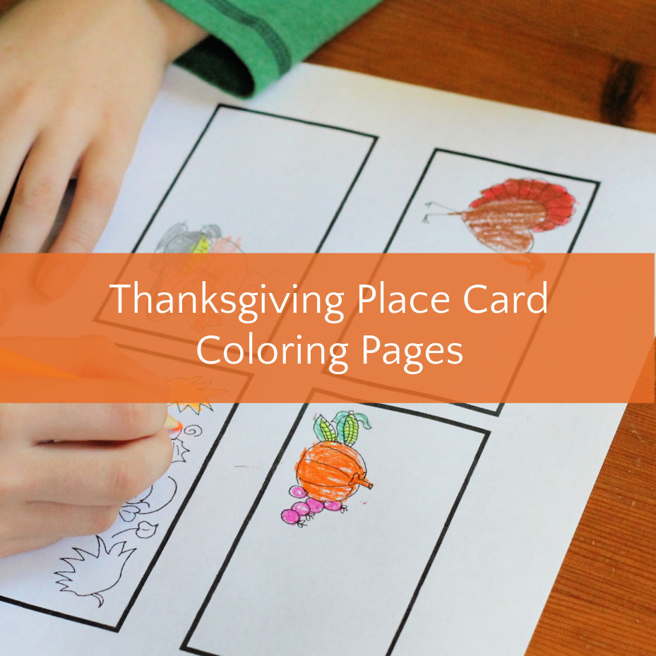 Cute Thanksgiving Place Cards For Kids To Help Decorate The Dinner inside Free Printable Thanksgiving Place Cards to Color