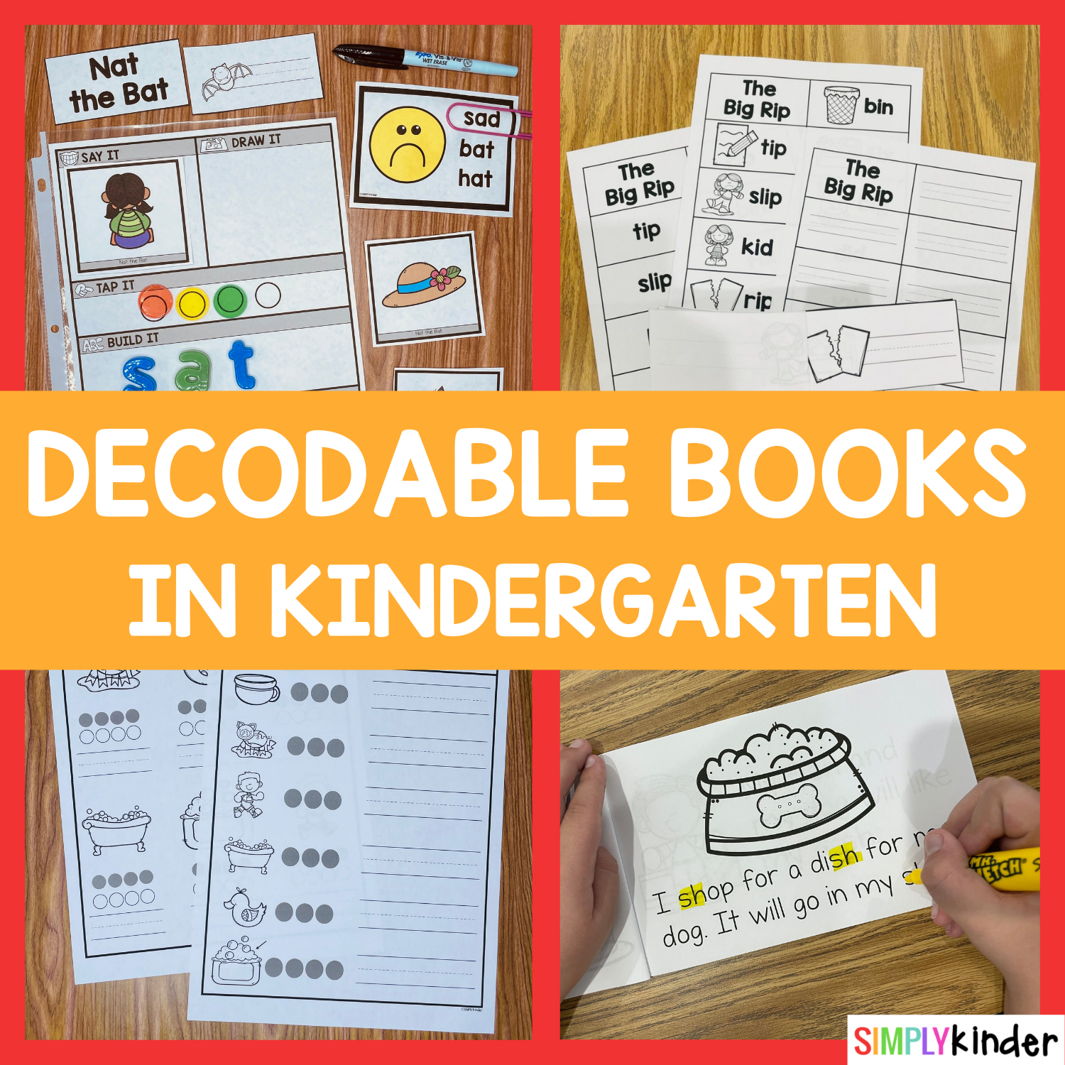 Decodable Books In Kindergarten - Simply Kinder within Free Printable Decodable Books For Kindergarten