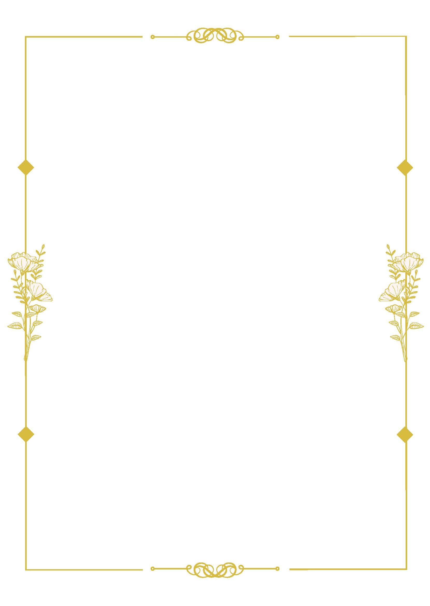 Decorative Page Border In Illustrator, Word, Google Docs pertaining to Free Printable Borders